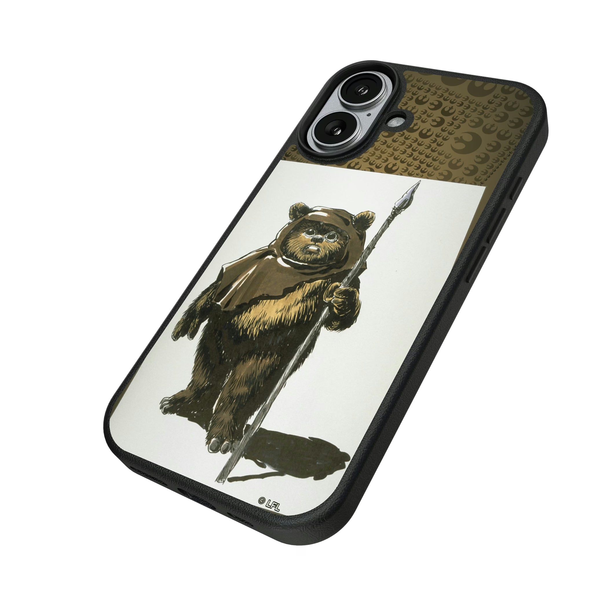 Star Wars Ewok Portrait iPhone MagSafe Compatible Phone Case for Apple iPhone - Isometric View#Device_iPhone 17