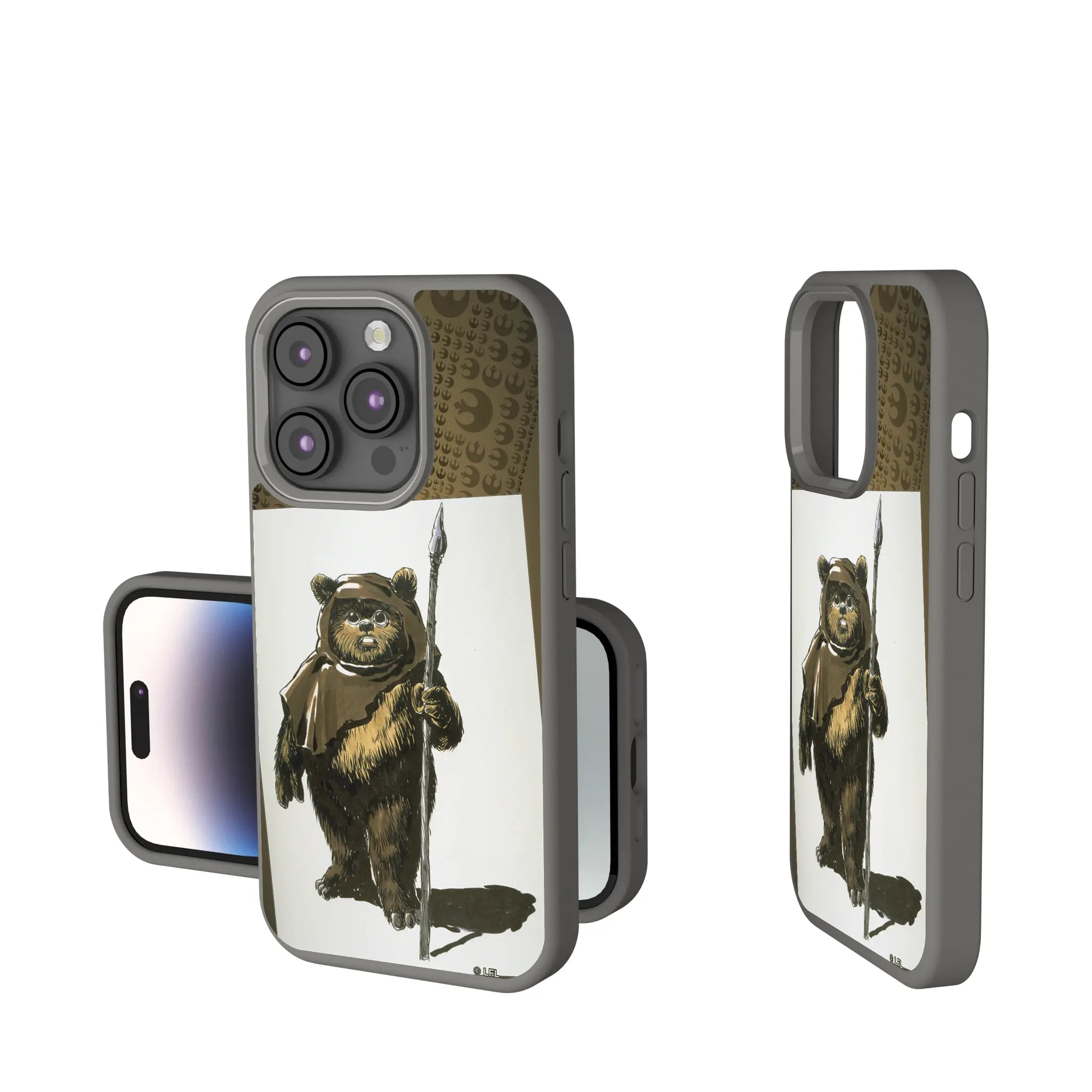 Star Wars Ewok Portrait iPhone Soft Touch Phone Case for Apple iPhone