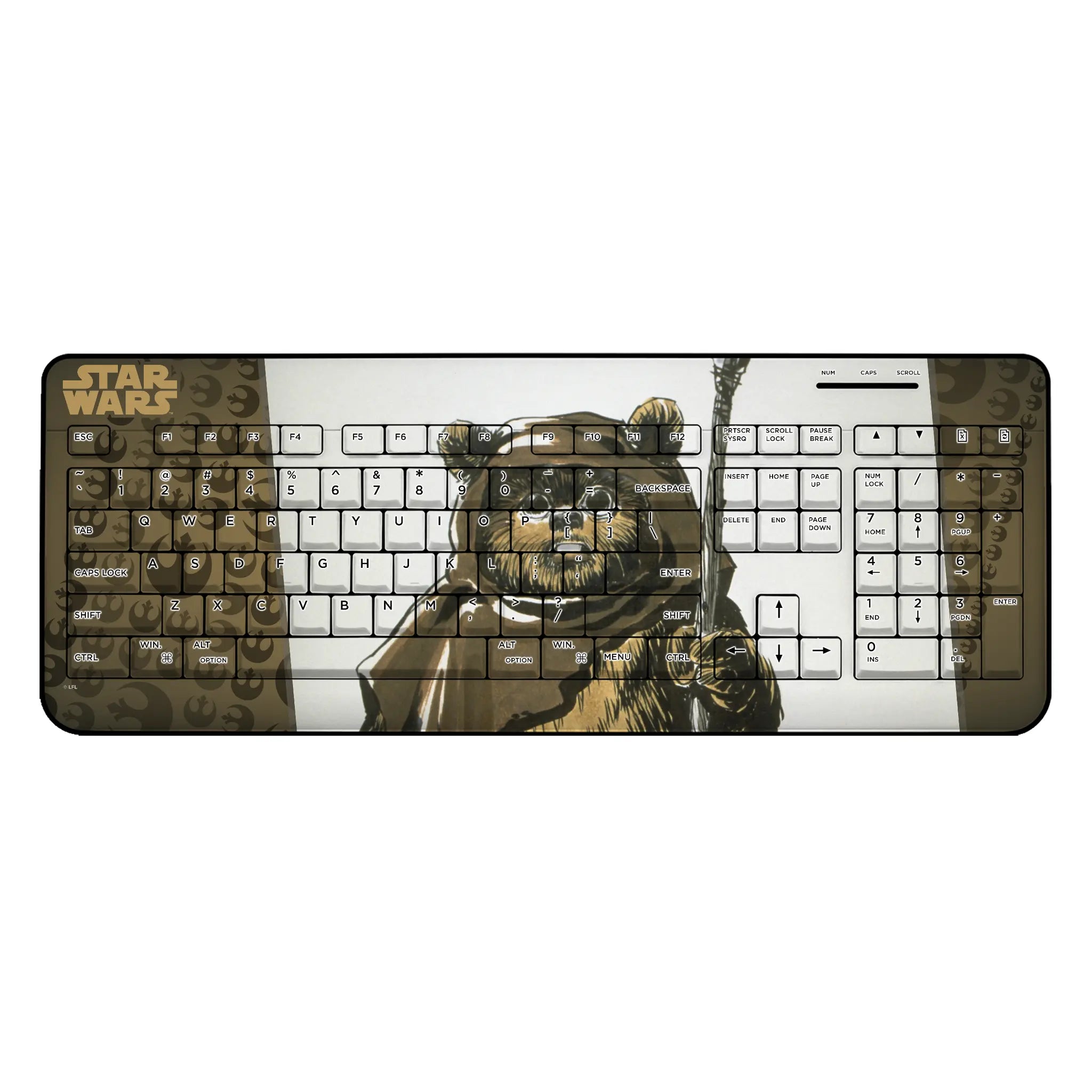 Star Wars Ewok Portrait Wireless USB Keyboard
