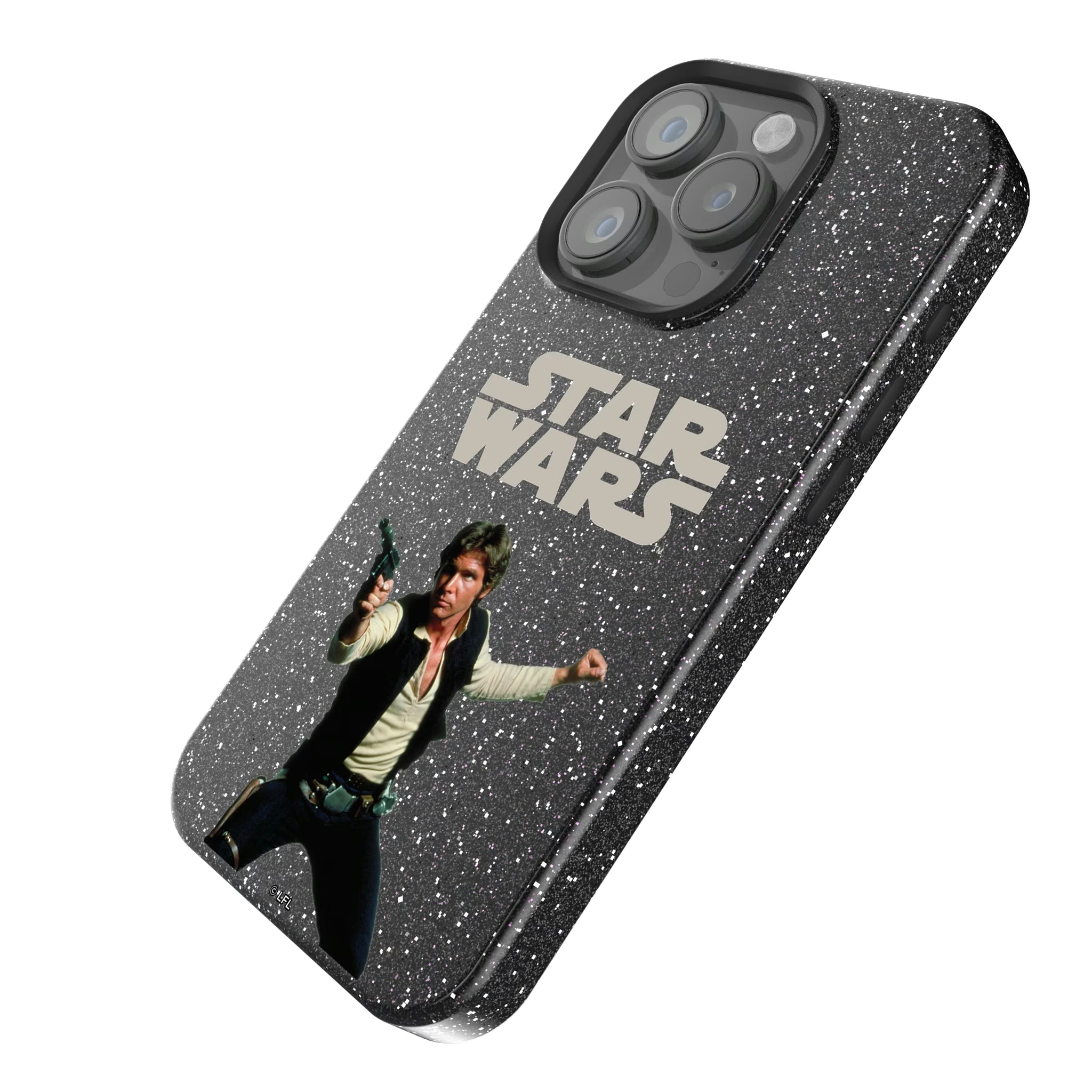 Star Wars Han Solo Color Block iPhone Bling Phone Case for Apple iPhone - Isometric View