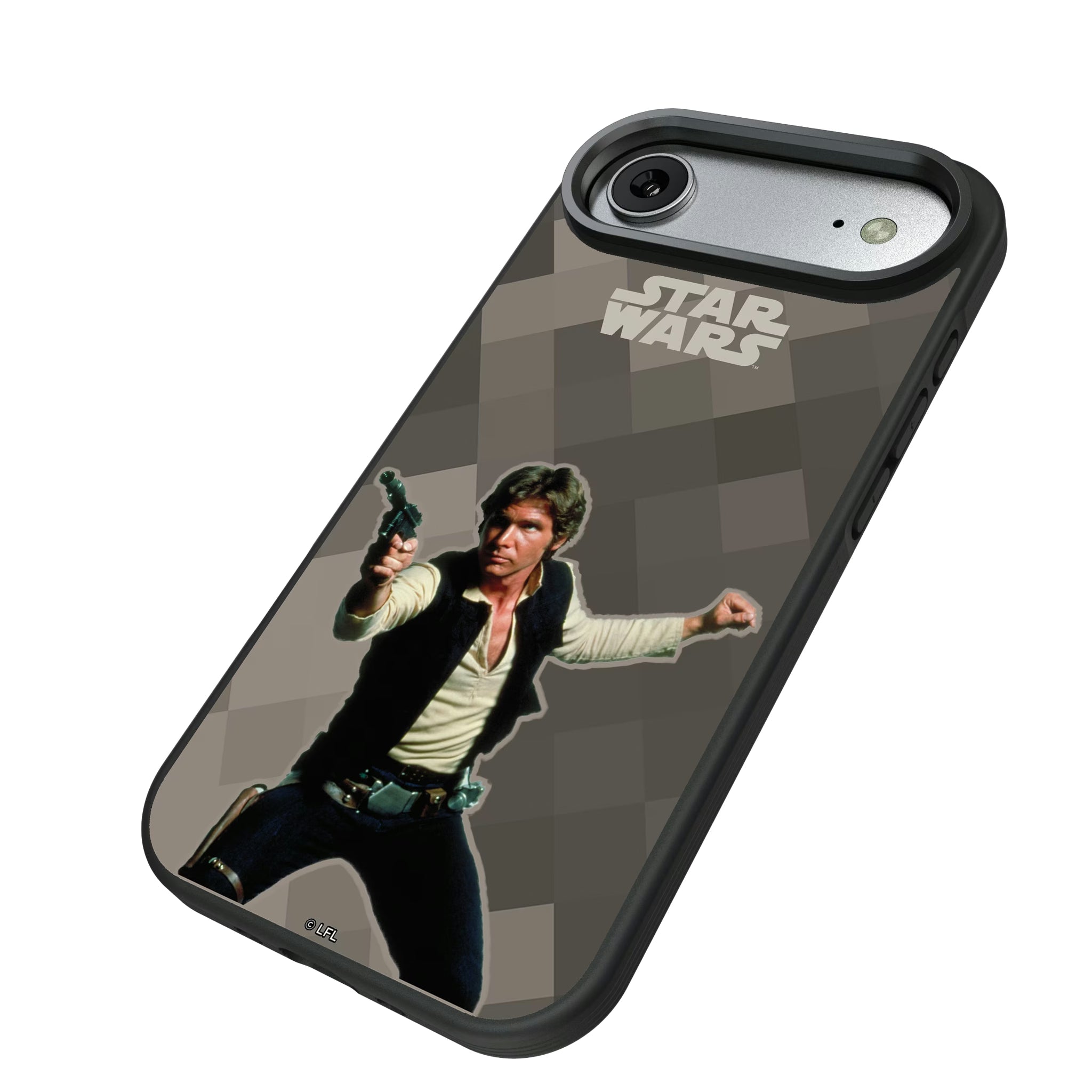 Star Wars Han Solo Color Block iPhone Bump Phone Case for Apple iPhone - Isometric View#Device_iPhone Air