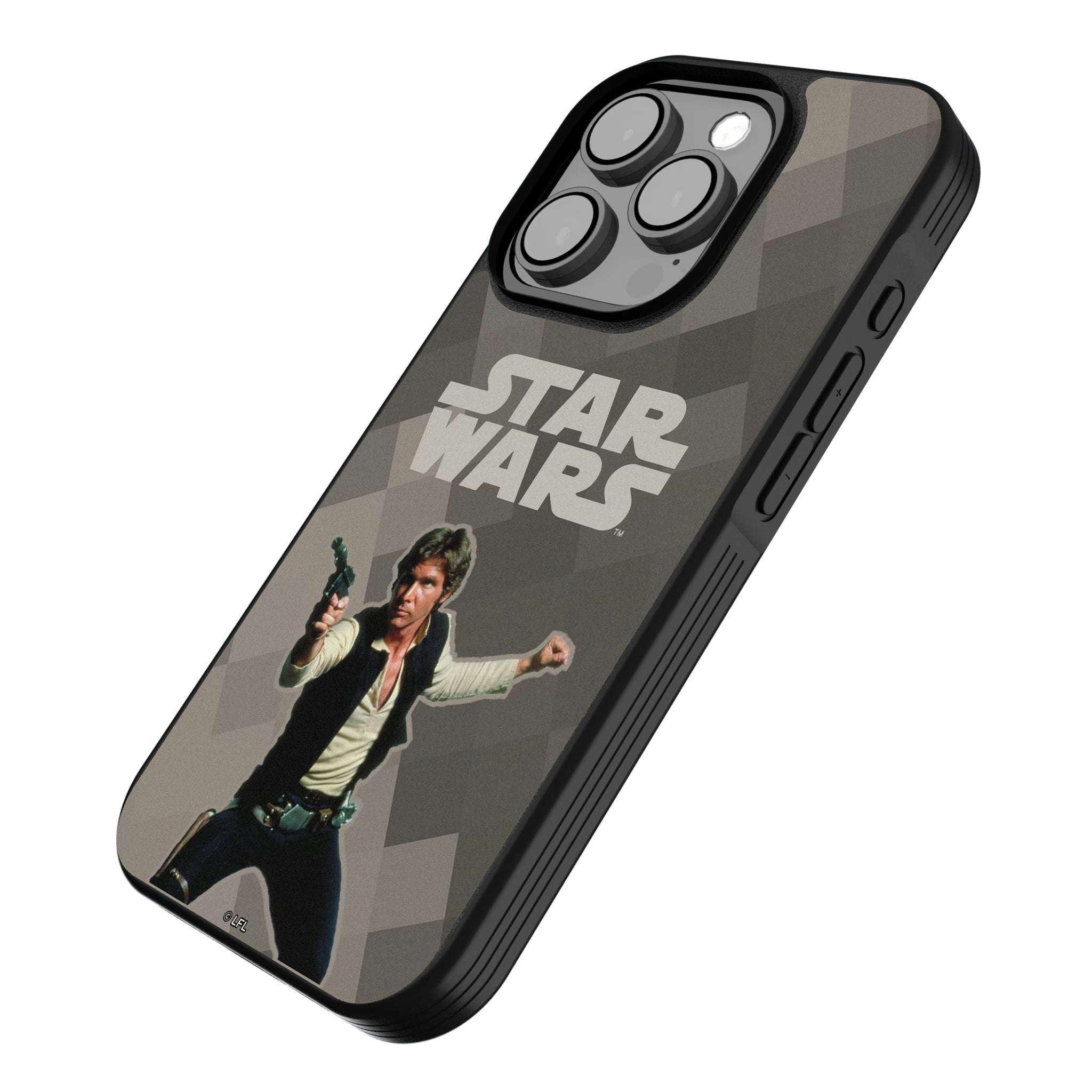 Star Wars Han Solo Color Block iPhone Bump Phone Case for Apple iPhone - Isometric View