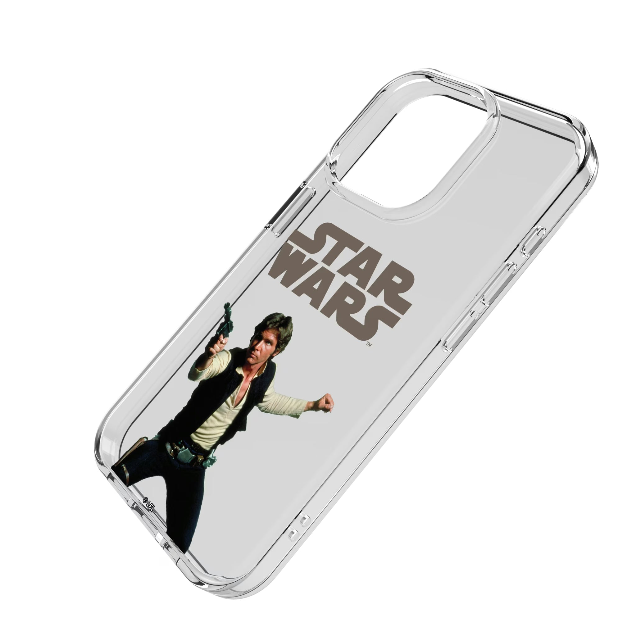 Star Wars Han Solo Color Block iPhone Clear Phone Case for Apple iPhone - Isometric View