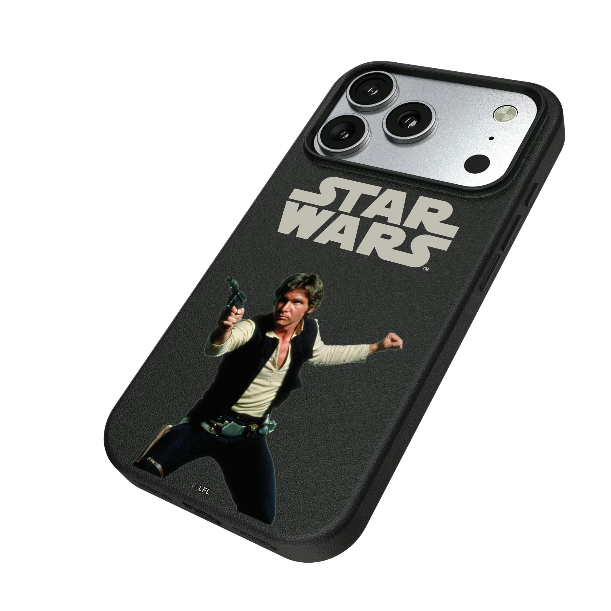 Star Wars Han Solo Color Block iPhone MagSafe Compatible Phone Case for Apple iPhone - Isometric View#Device_iPhone 17 Pro