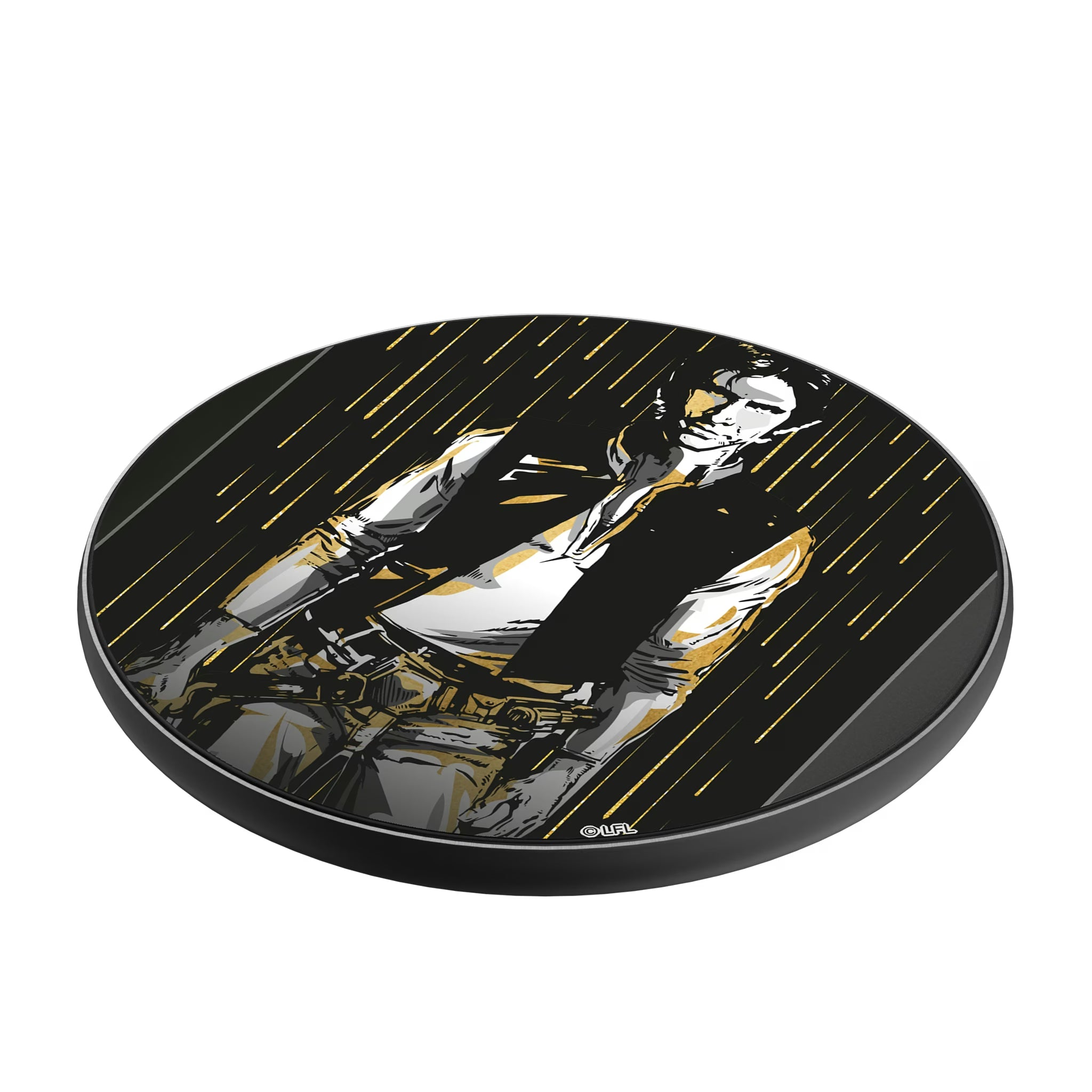 Star Wars Han Solo Portrait 15-Watt Wireless Charger - Isometric View