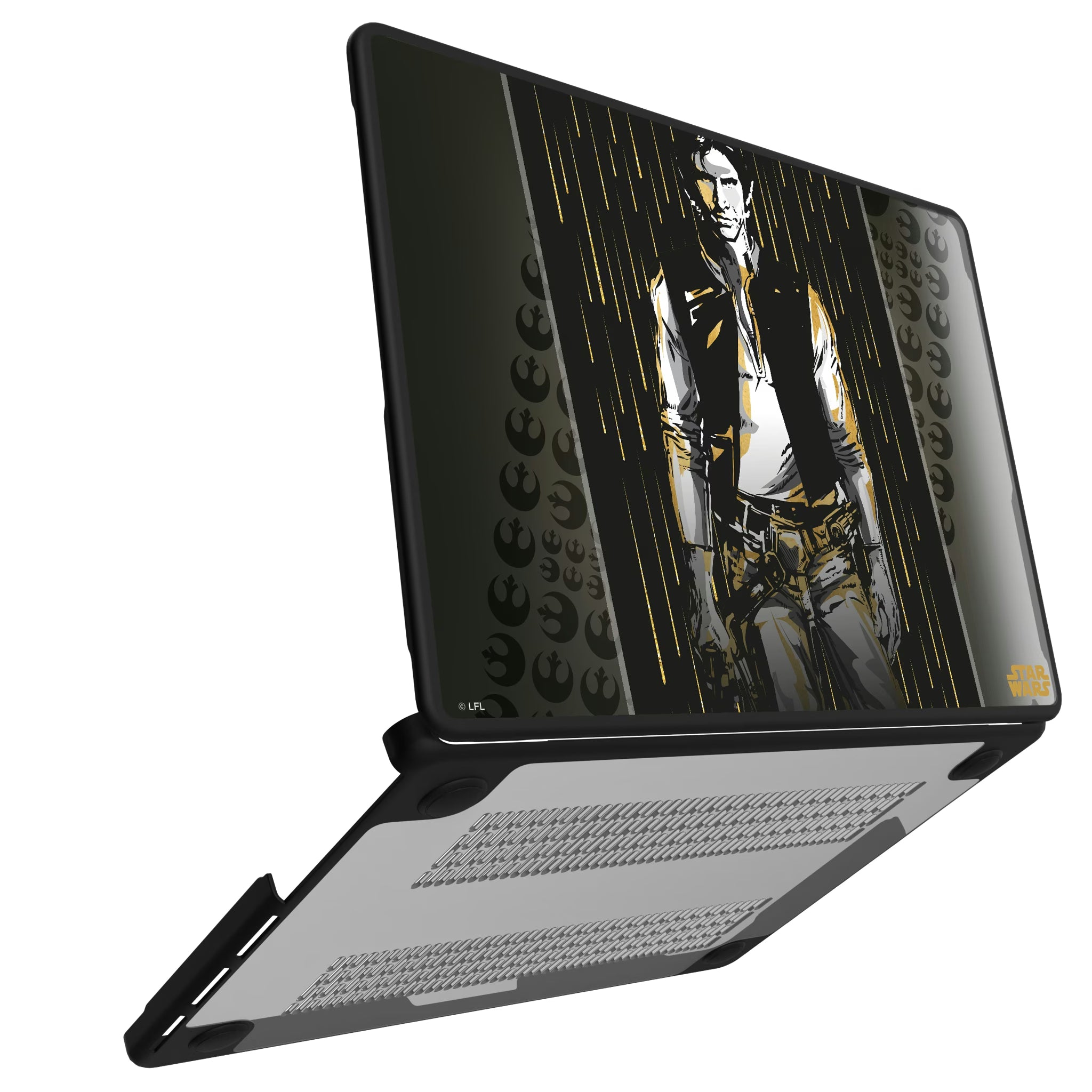 Star Wars Han Solo Portrait MacBook Laptop Case for Apple MacBook#Device_MacBook Pro (14-inch, 2021) / MacBook Pro (14-inch, 2023) / MacBook Pro (14-inch, 2024)