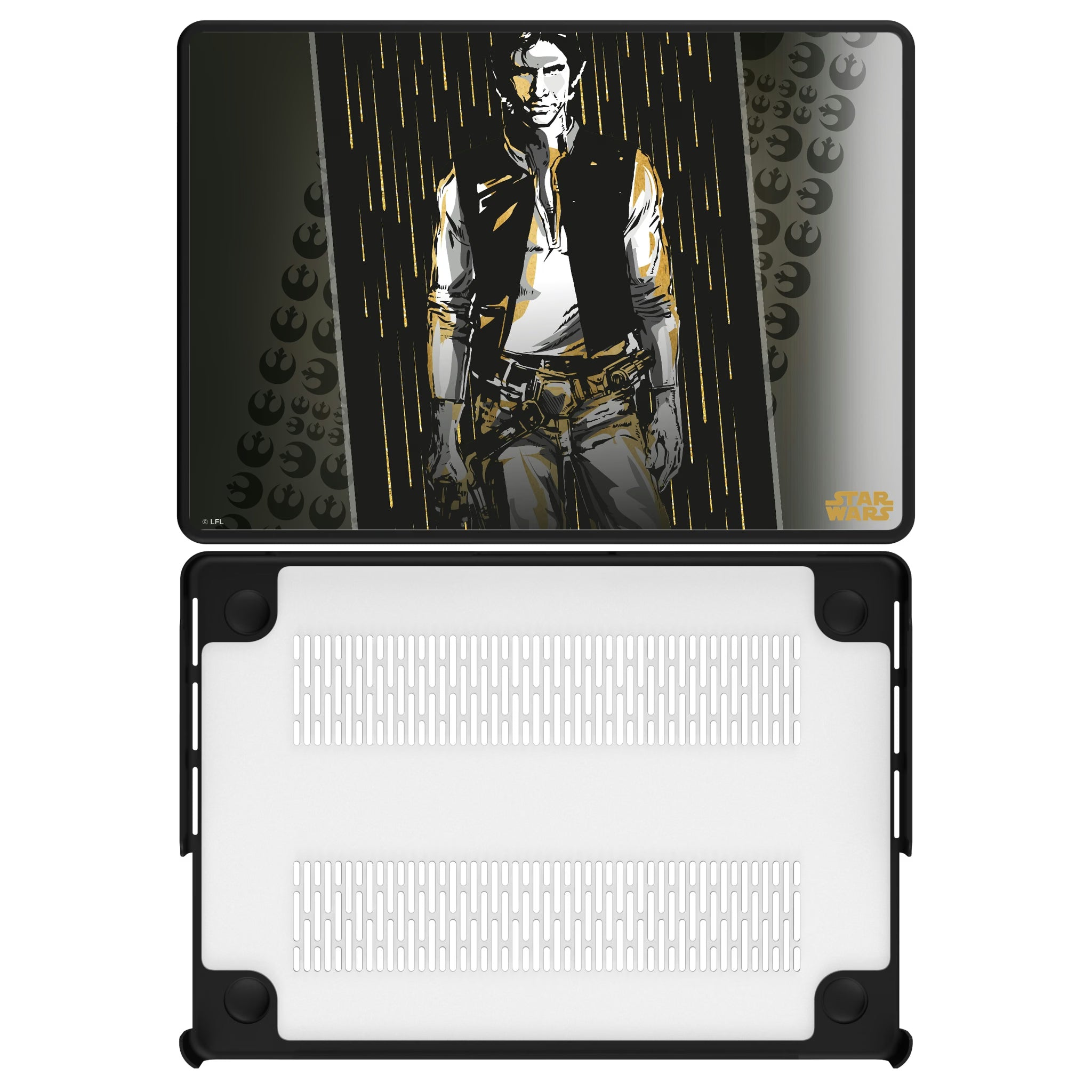 Star Wars Han Solo Portrait MacBook Laptop Case for Apple MacBook#Device_MacBook Pro (14-inch, 2021) / MacBook Pro (14-inch, 2023) / MacBook Pro (14-inch, 2024)