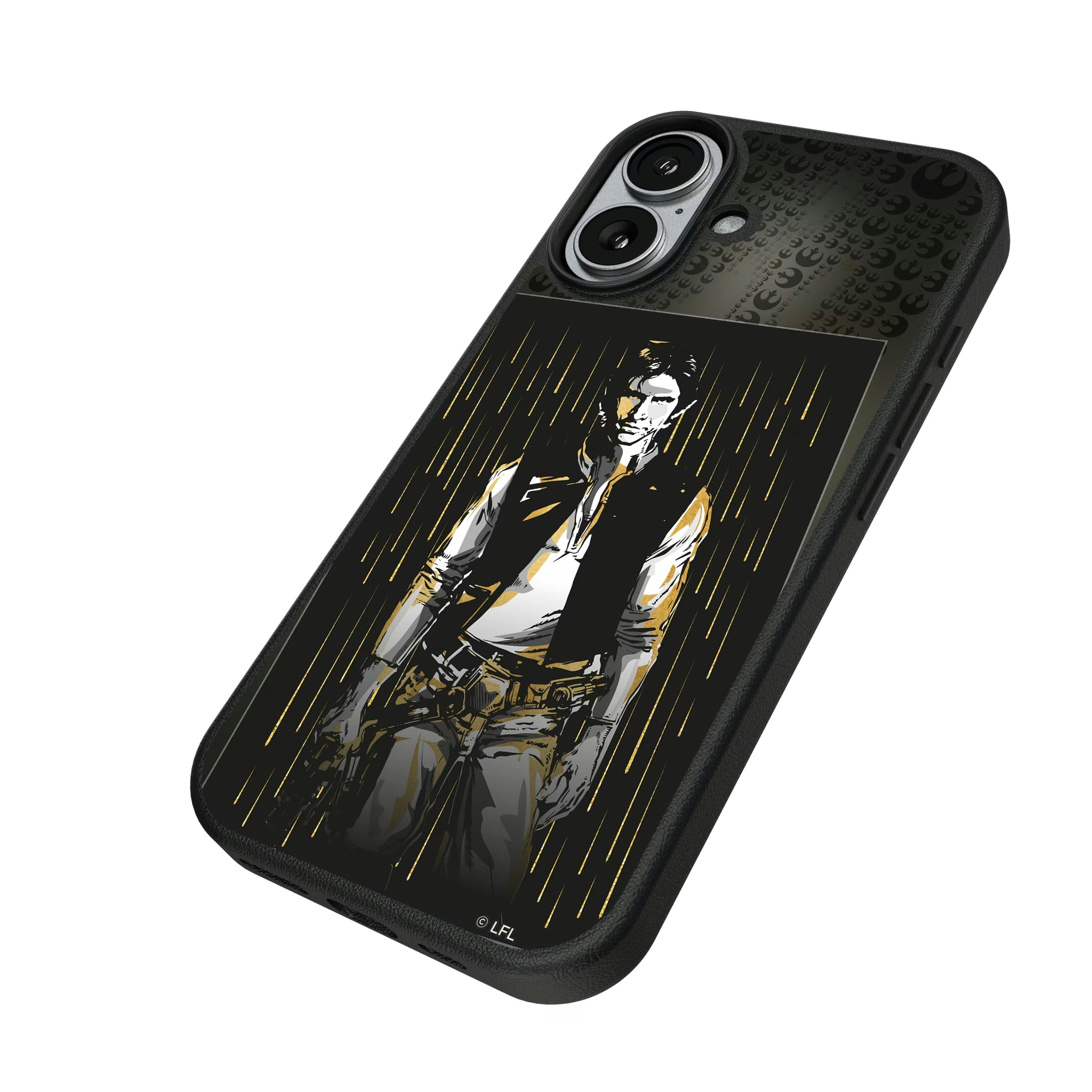 Star Wars Han Solo Portrait iPhone MagSafe Compatible Phone Case for Apple iPhone - Isometric View#Device_iPhone 17