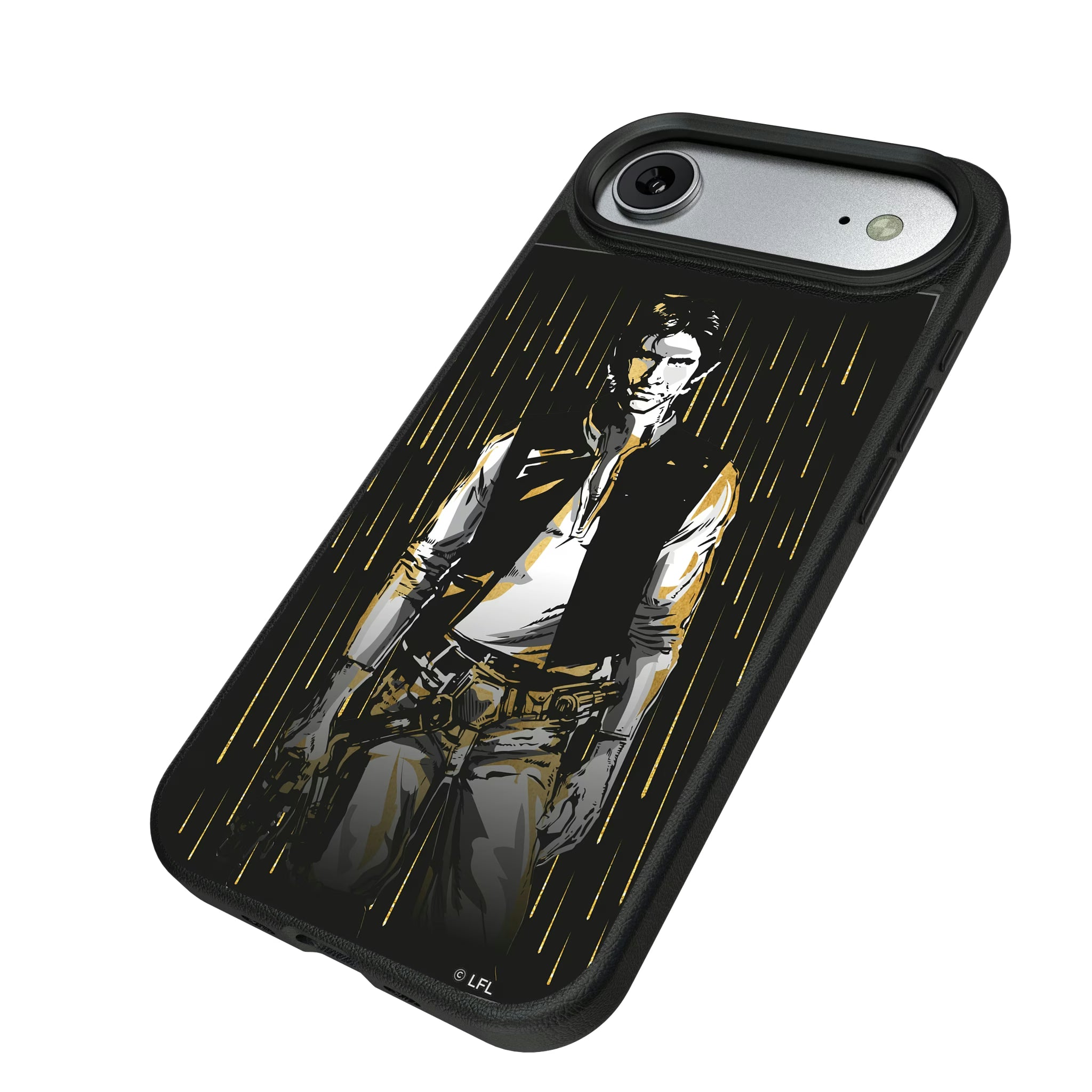 Star Wars Han Solo Portrait iPhone MagSafe Compatible Phone Case for Apple iPhone - Isometric View#Device_iPhone Air
