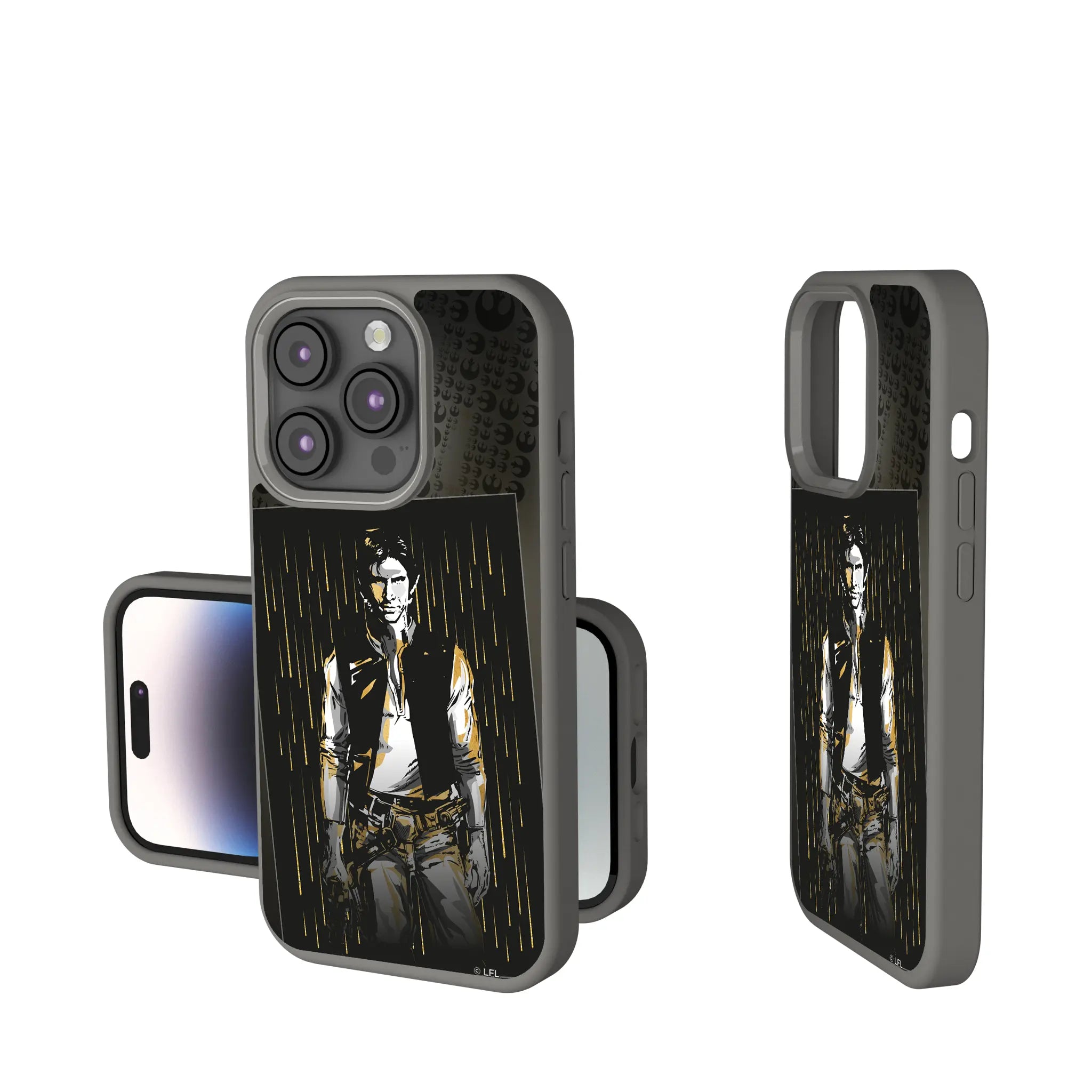 Star Wars Han Solo Portrait iPhone Soft Touch Phone Case for Apple iPhone
