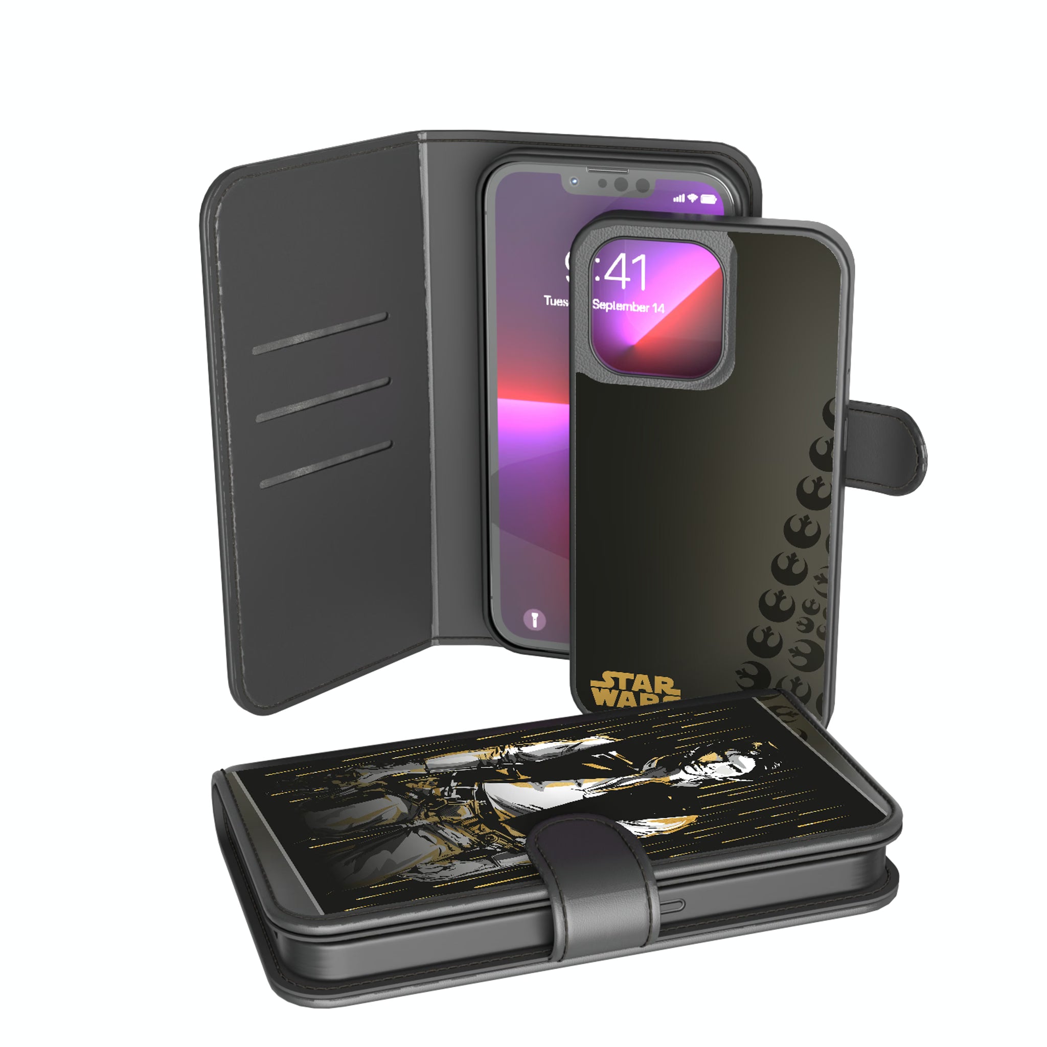 Star Wars Han Solo Portrait iPhone Wallet Phone Case for Apple iPhone