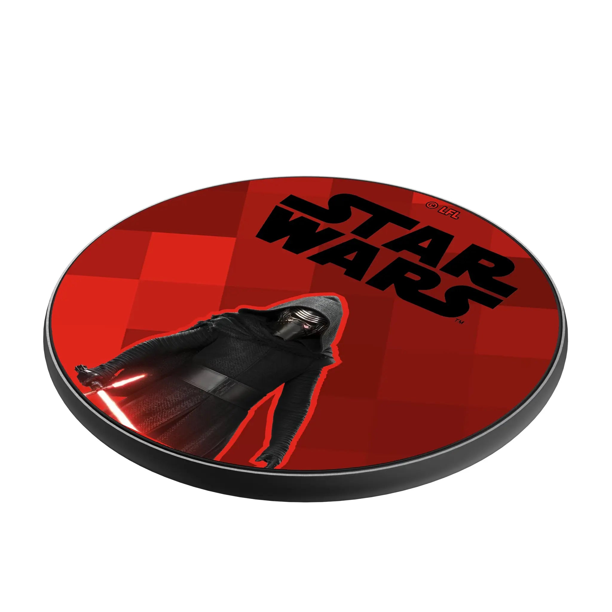 Star Wars Kylo Ren Color Block 15-Watt Wireless Charger - Isometric View