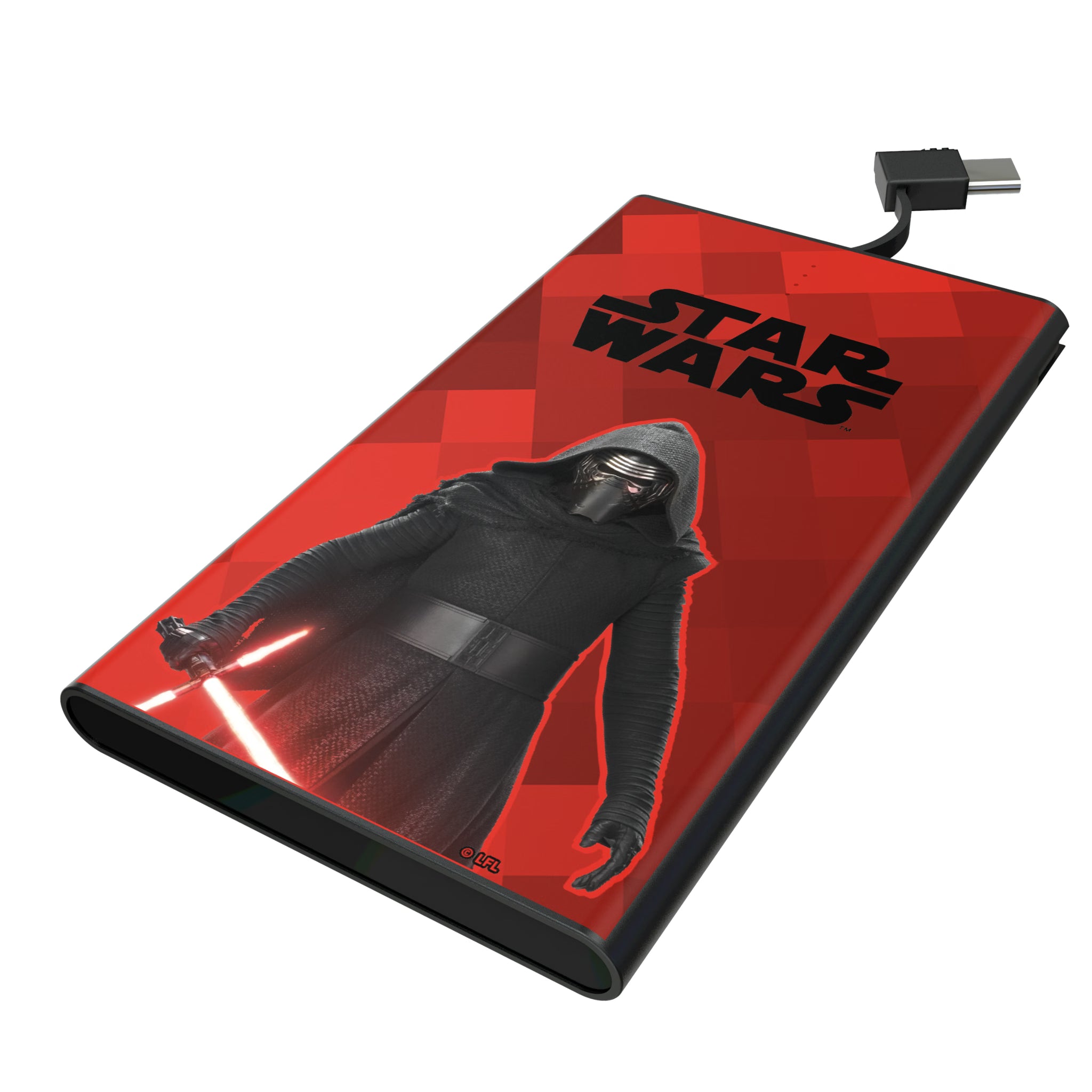 Star Wars Kylo Ren Color Block 5000mAh Flat Powerbank