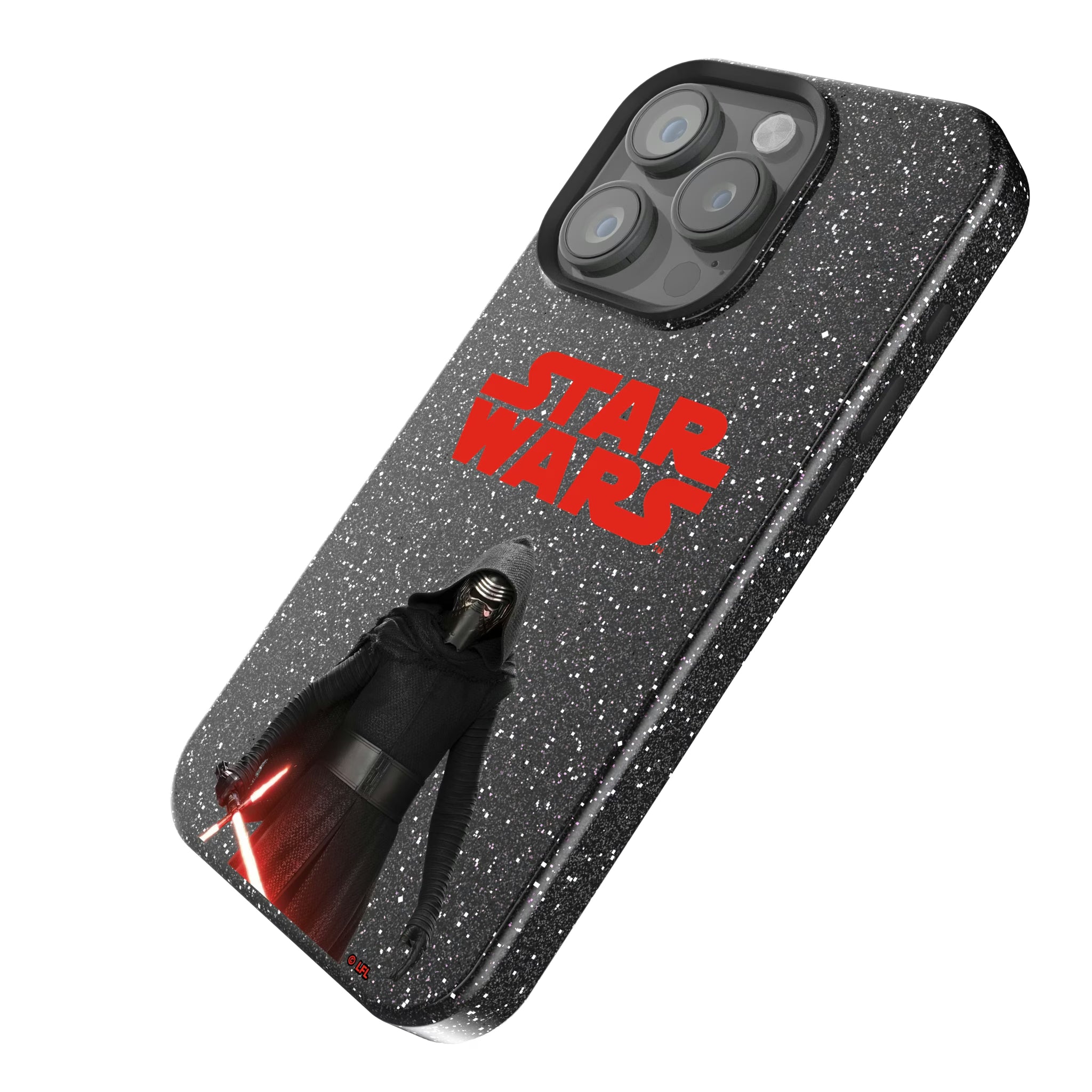 Star Wars Kylo Ren Color Block iPhone Bling Phone Case for Apple iPhone - Isometric View