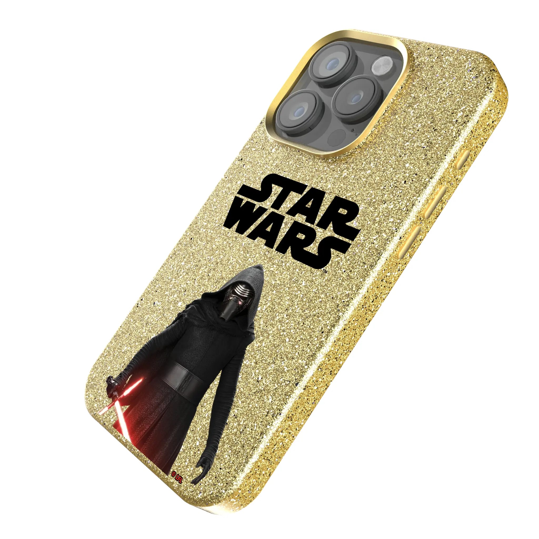 Star Wars Kylo Ren Color Block iPhone Bling Phone Case for Apple iPhone - Isometric View