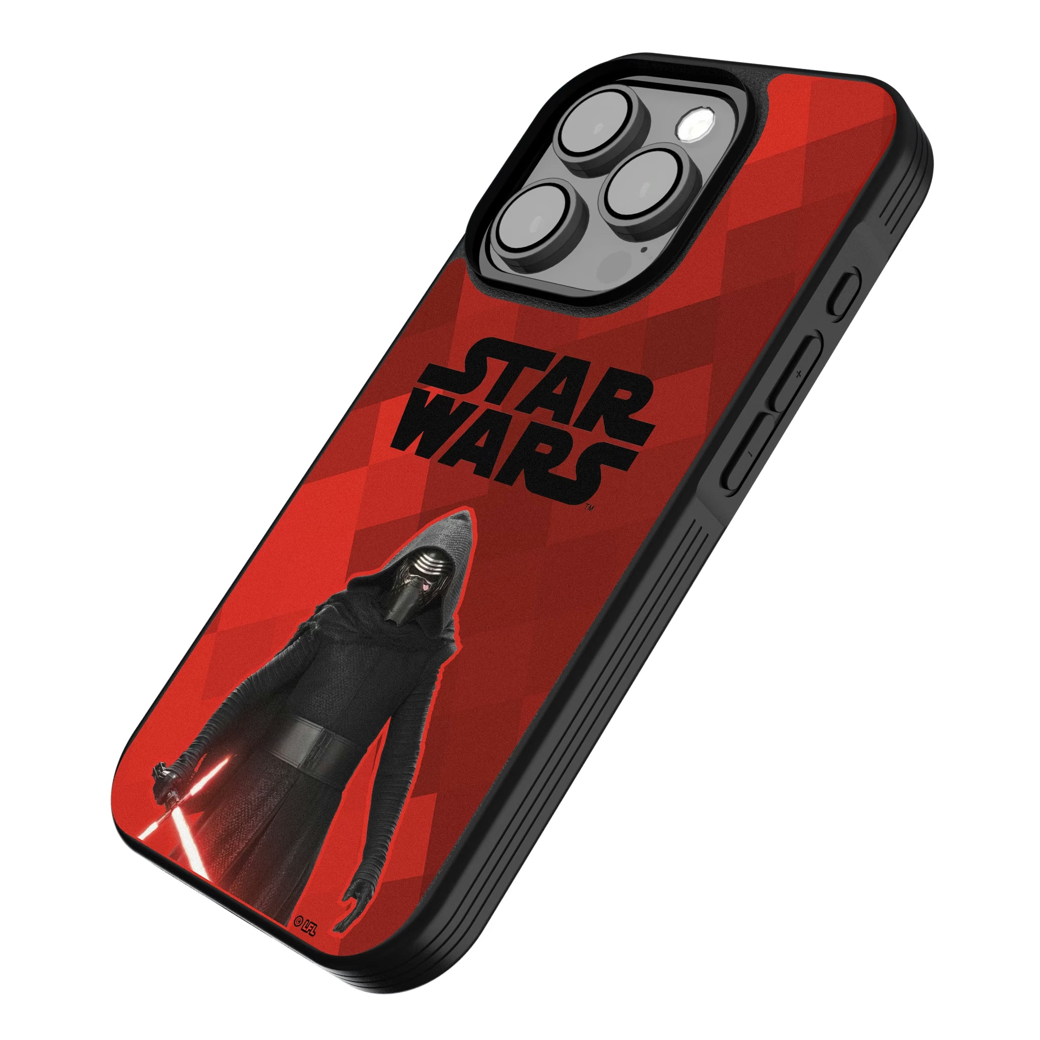 Star Wars Kylo Ren Color Block iPhone Bump Phone Case for Apple iPhone - Isometric View