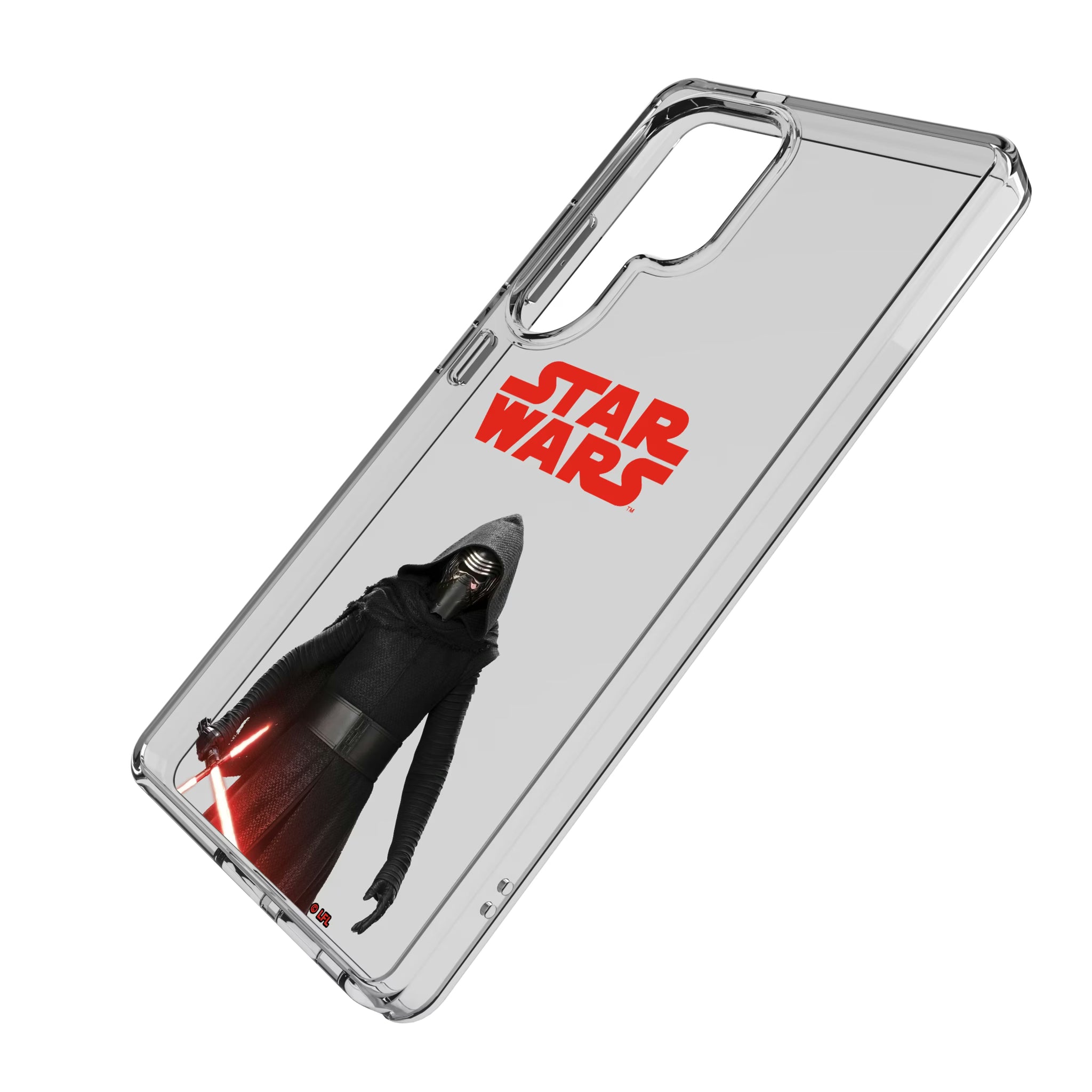 Star Wars Kylo Ren Color Block Galaxy Clear Phone Case for Samsung Galaxy - Isometric View