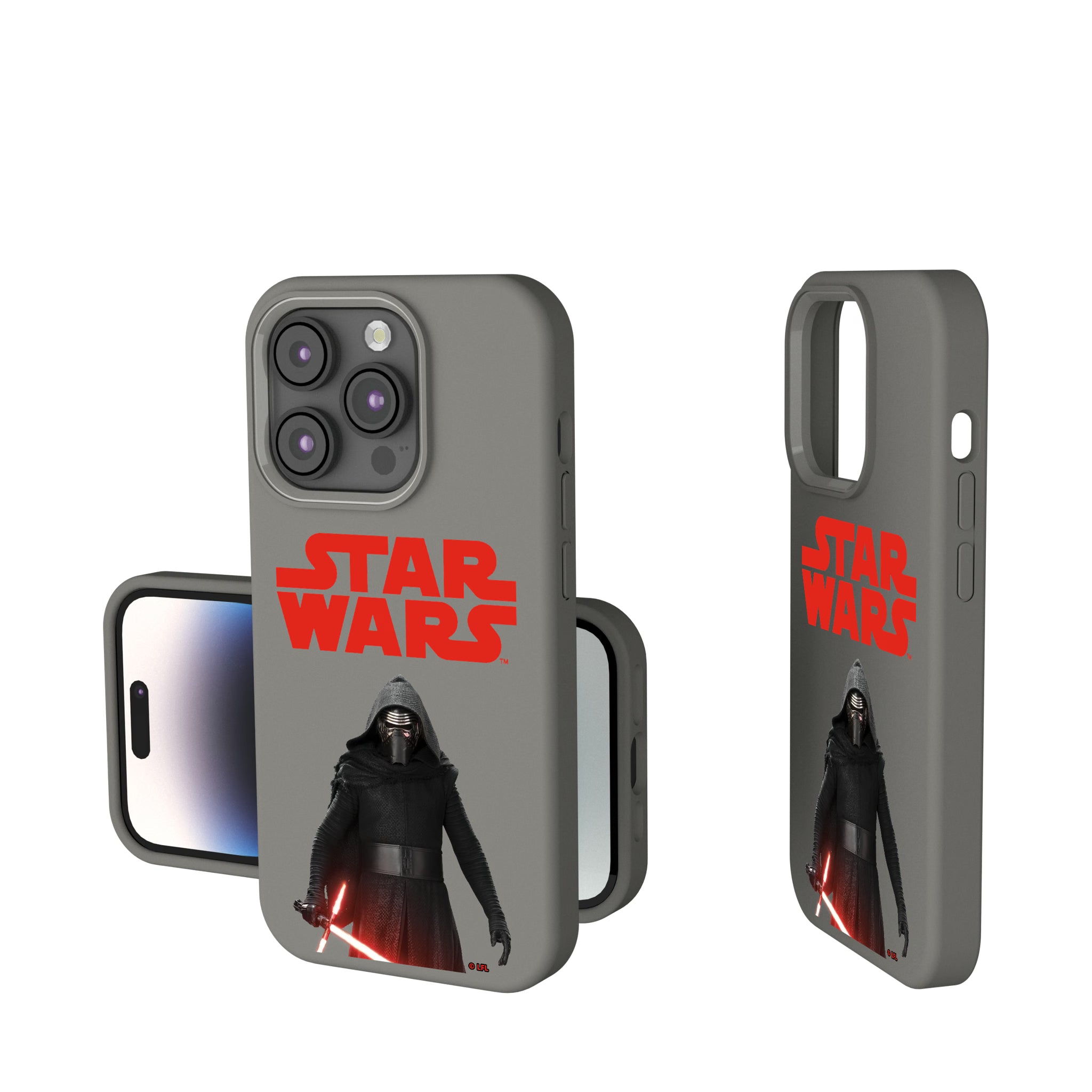 Star Wars Kylo Ren Color Block iPhone Soft Touch Phone Case for Apple iPhone