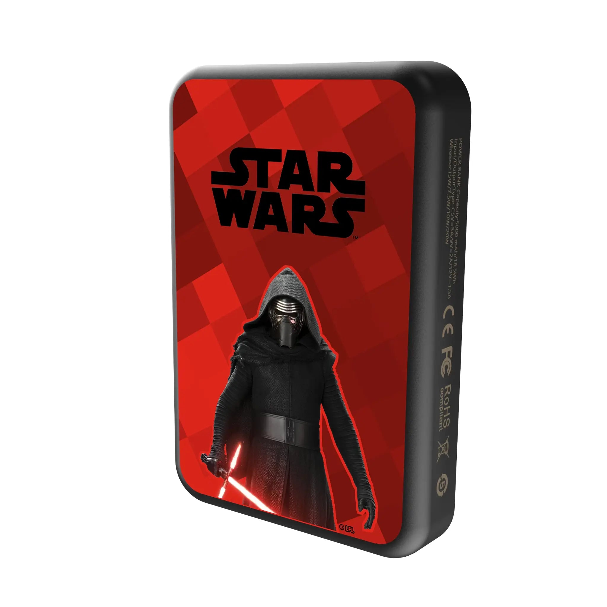Star Wars Kylo Ren Color Block Wireless Mag Power Bank
