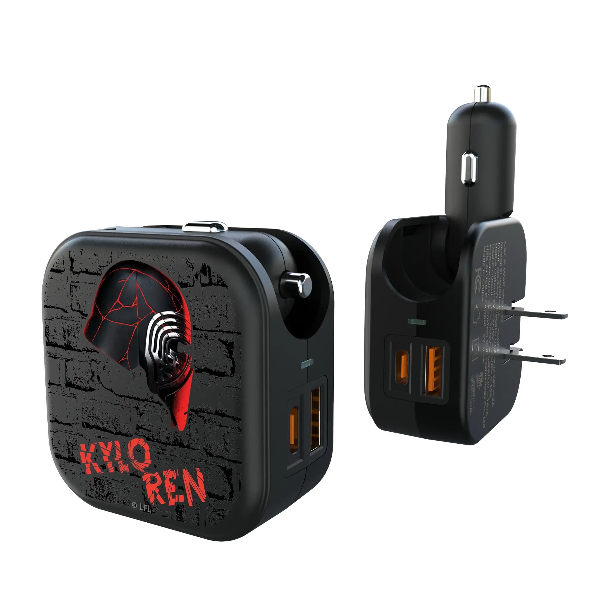 Star Wars Kylo Ren Iconic 2 in 1 USB A/C Charger
