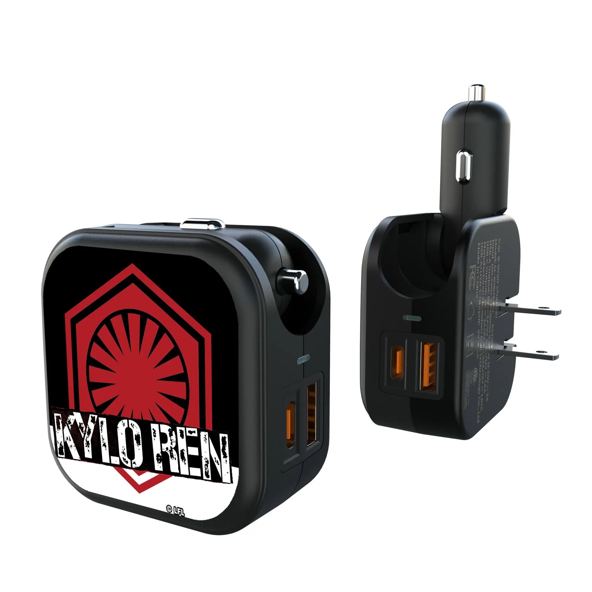 Star Wars Kylo Ren Ransom 2 in 1 USB A/C Charger