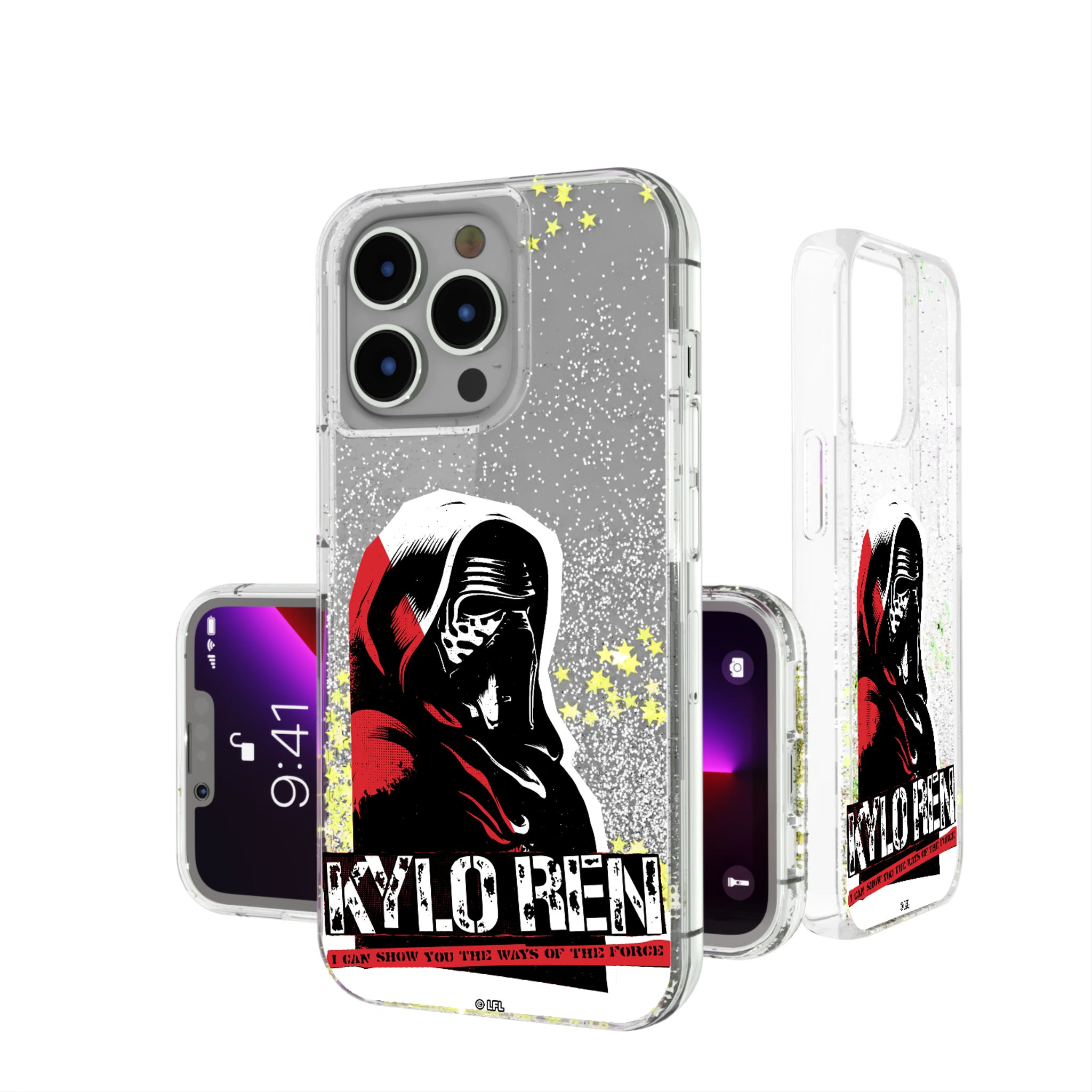 Star Wars Kylo Ren Ransom iPhone Glitter Phone Case for Apple iPhone