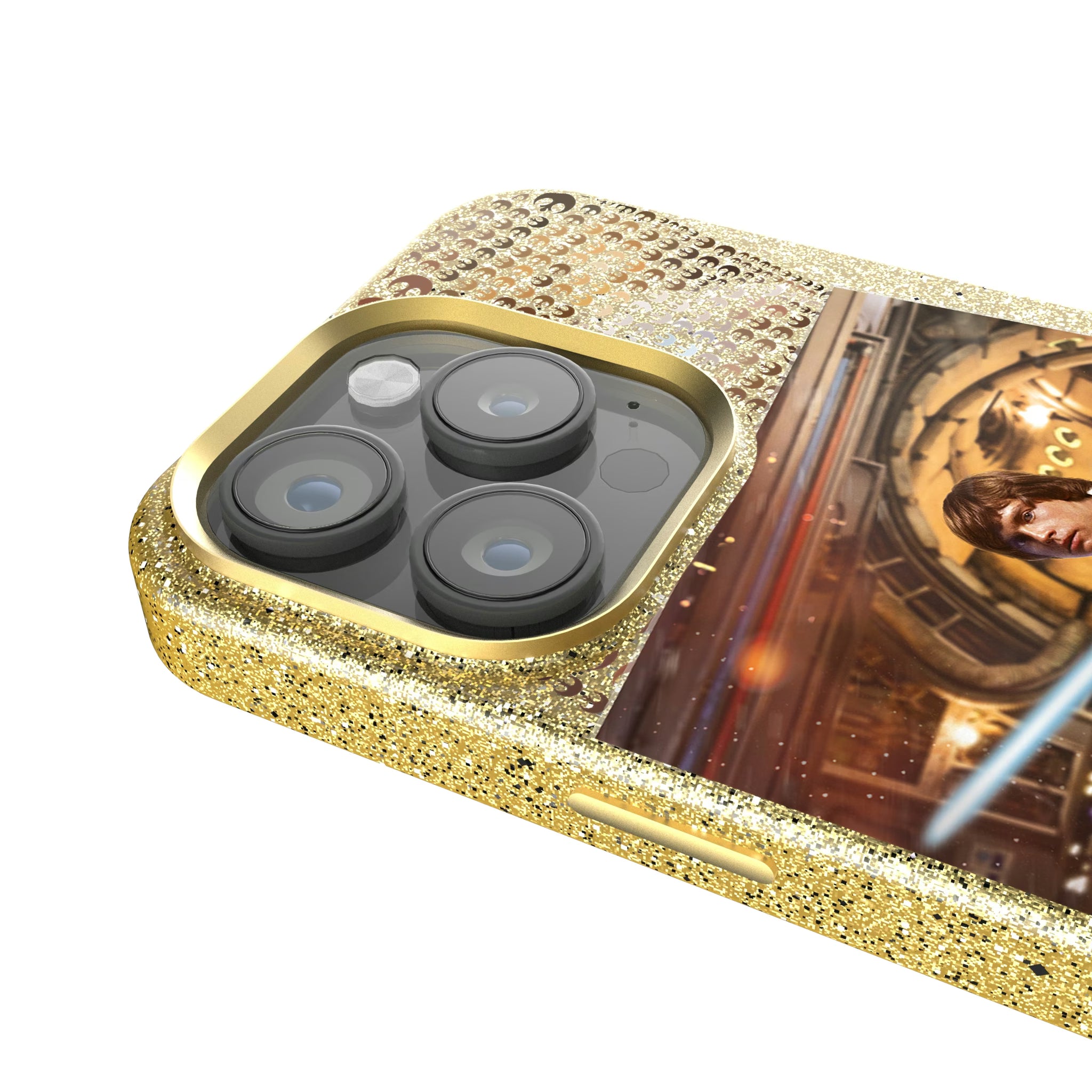Star Wars Luke Skywalker Portrait iPhone Bling Phone Case for Apple iPhone - Detail