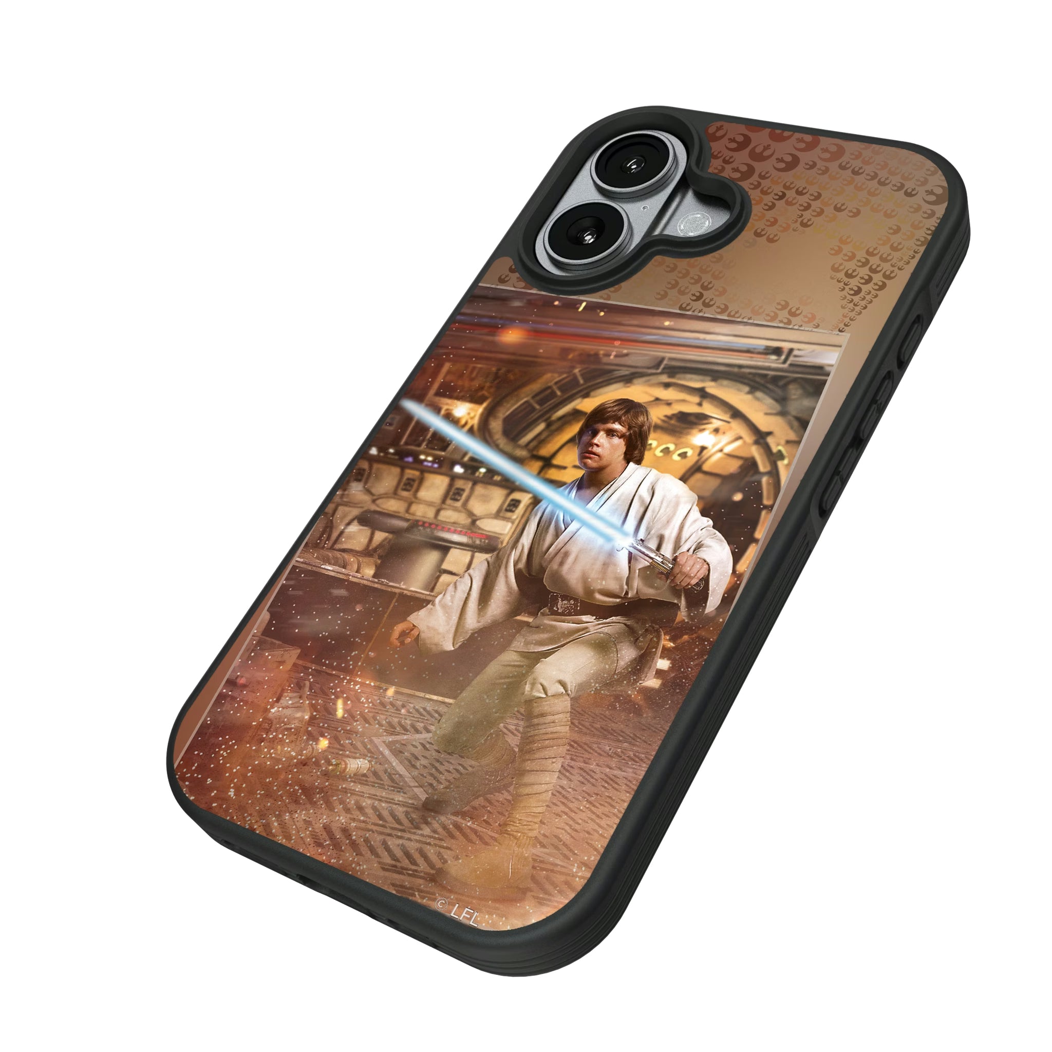 Star Wars Luke Skywalker Portrait iPhone Bump Phone Case for Apple iPhone - Isometric View#Device_iPhone 17