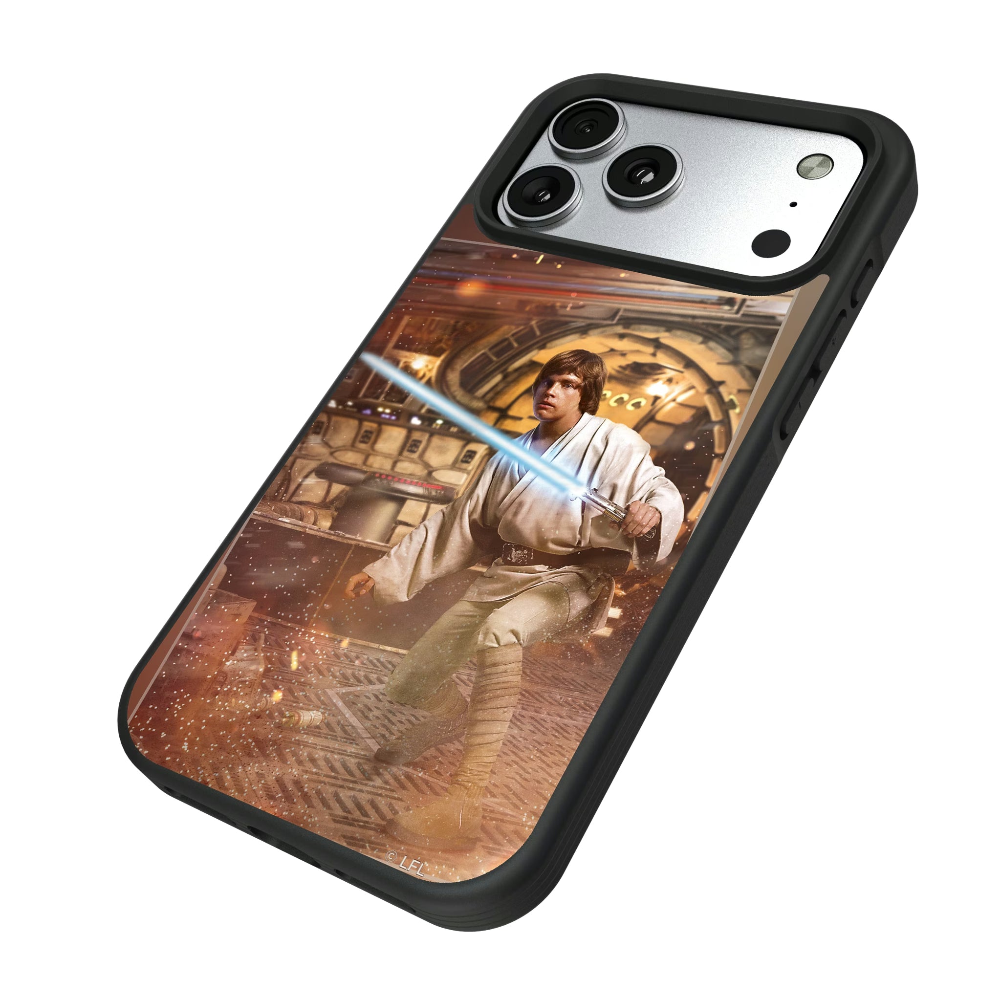 Star Wars Luke Skywalker Portrait iPhone Bump Phone Case for Apple iPhone - Isometric View#Device_iPhone 17 Pro Max