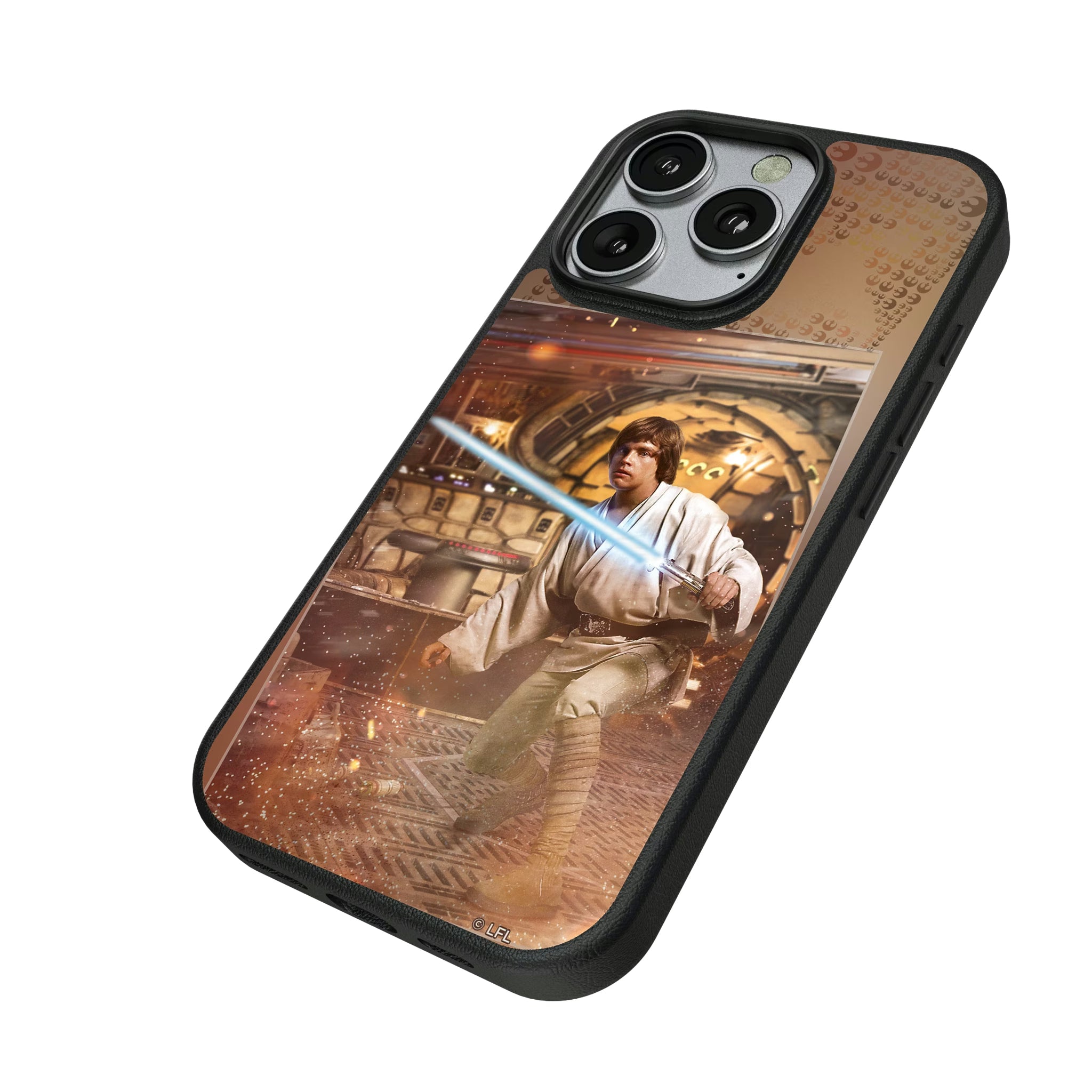 Star Wars Luke Skywalker Portrait iPhone MagSafe Compatible Phone Case for Apple iPhone - Isometric View