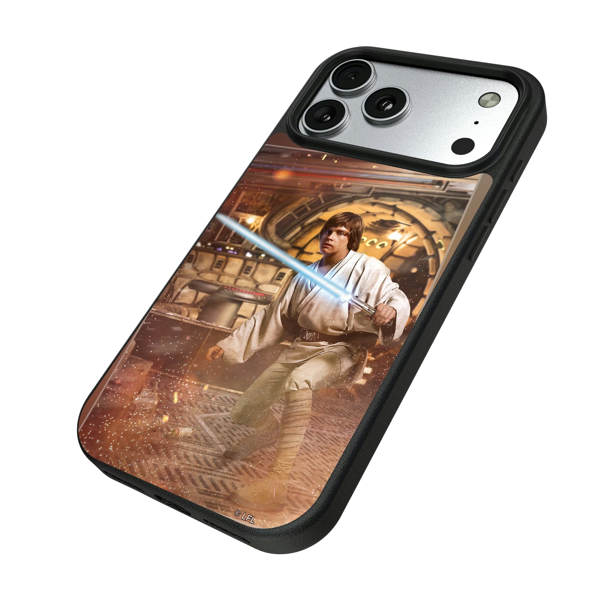 Star Wars Luke Skywalker Portrait iPhone MagSafe Compatible Phone Case for Apple iPhone - Isometric View#Device_iPhone 17 Pro Max