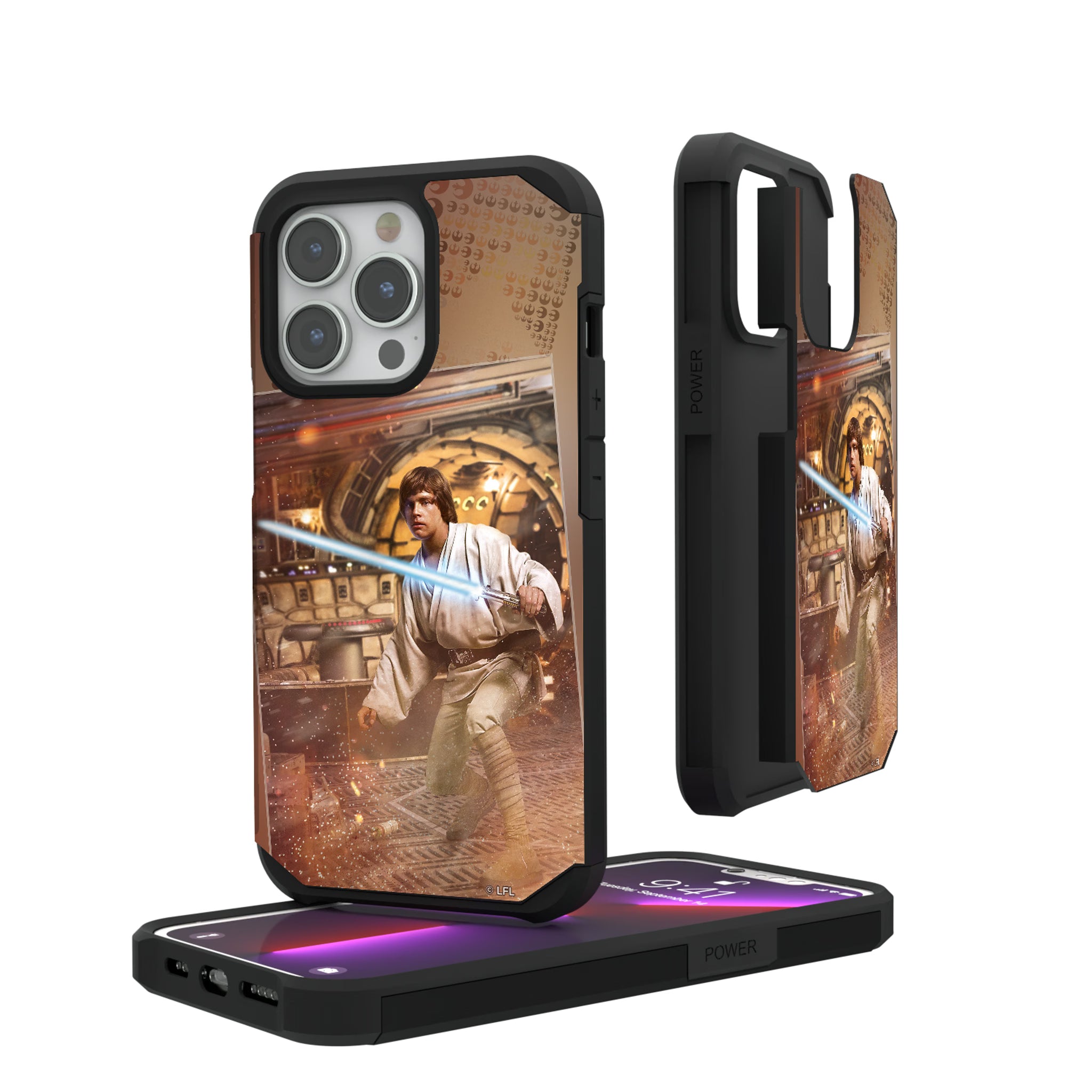 Star Wars Luke Skywalker Portrait iPhone Rugged Phone Case for Apple iPhone#Device_iPhone 13 Pro