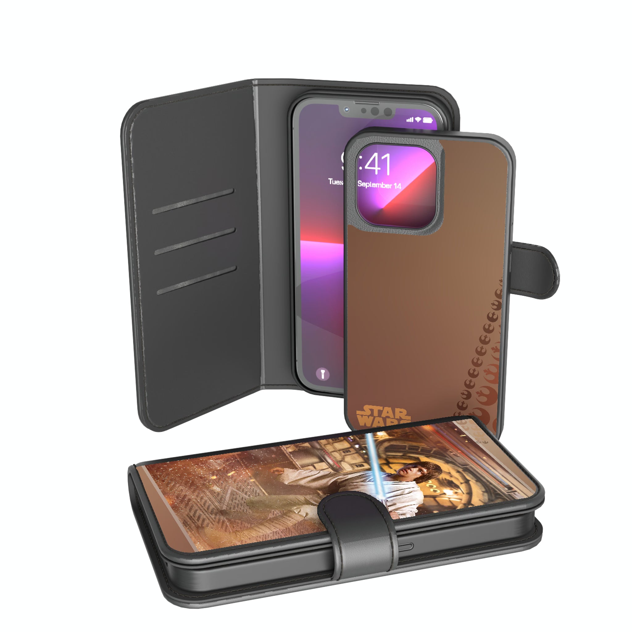 Star Wars Luke Skywalker Portrait iPhone Wallet Phone Case for Apple iPhone