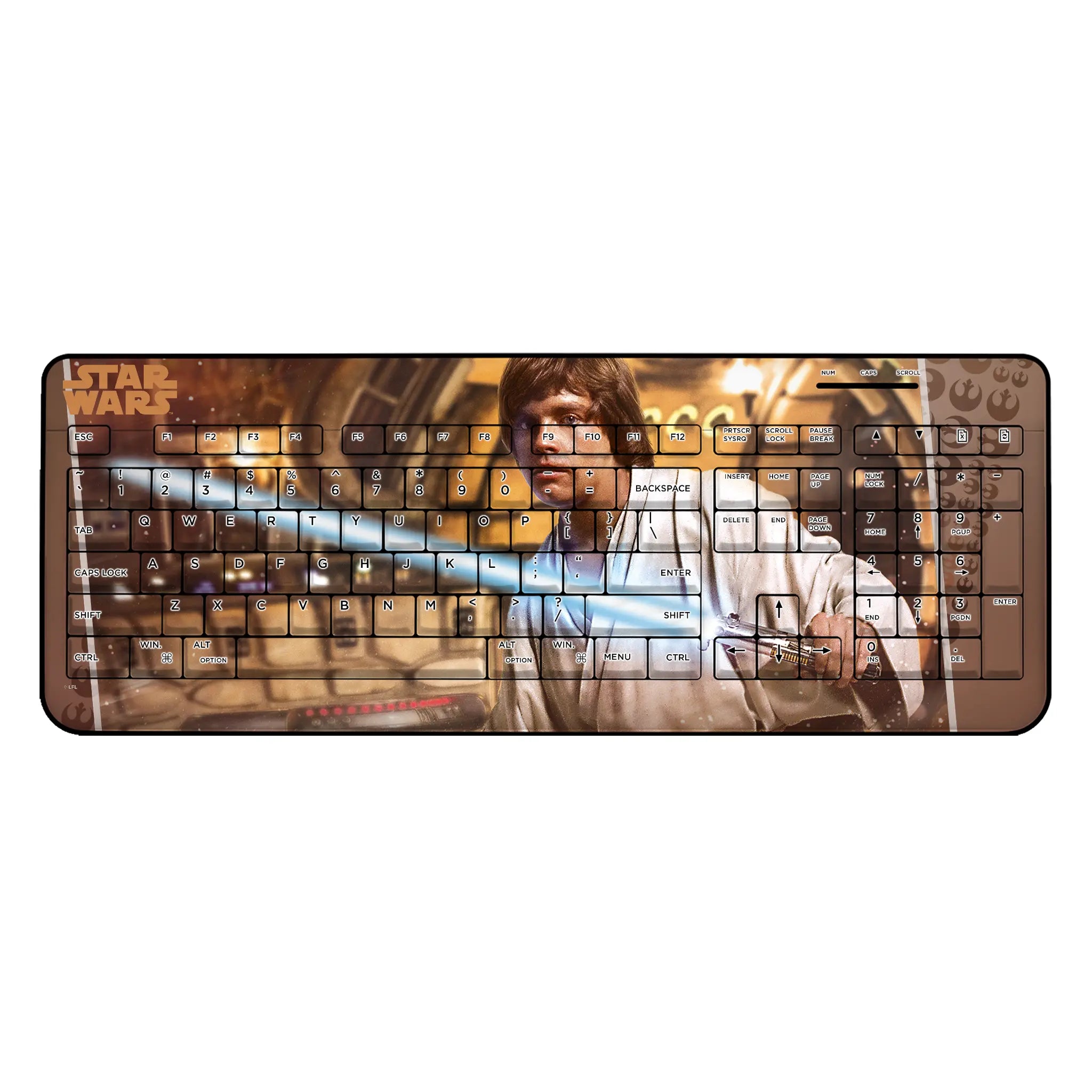 Star Wars Luke Skywalker Portrait Wireless USB Keyboard