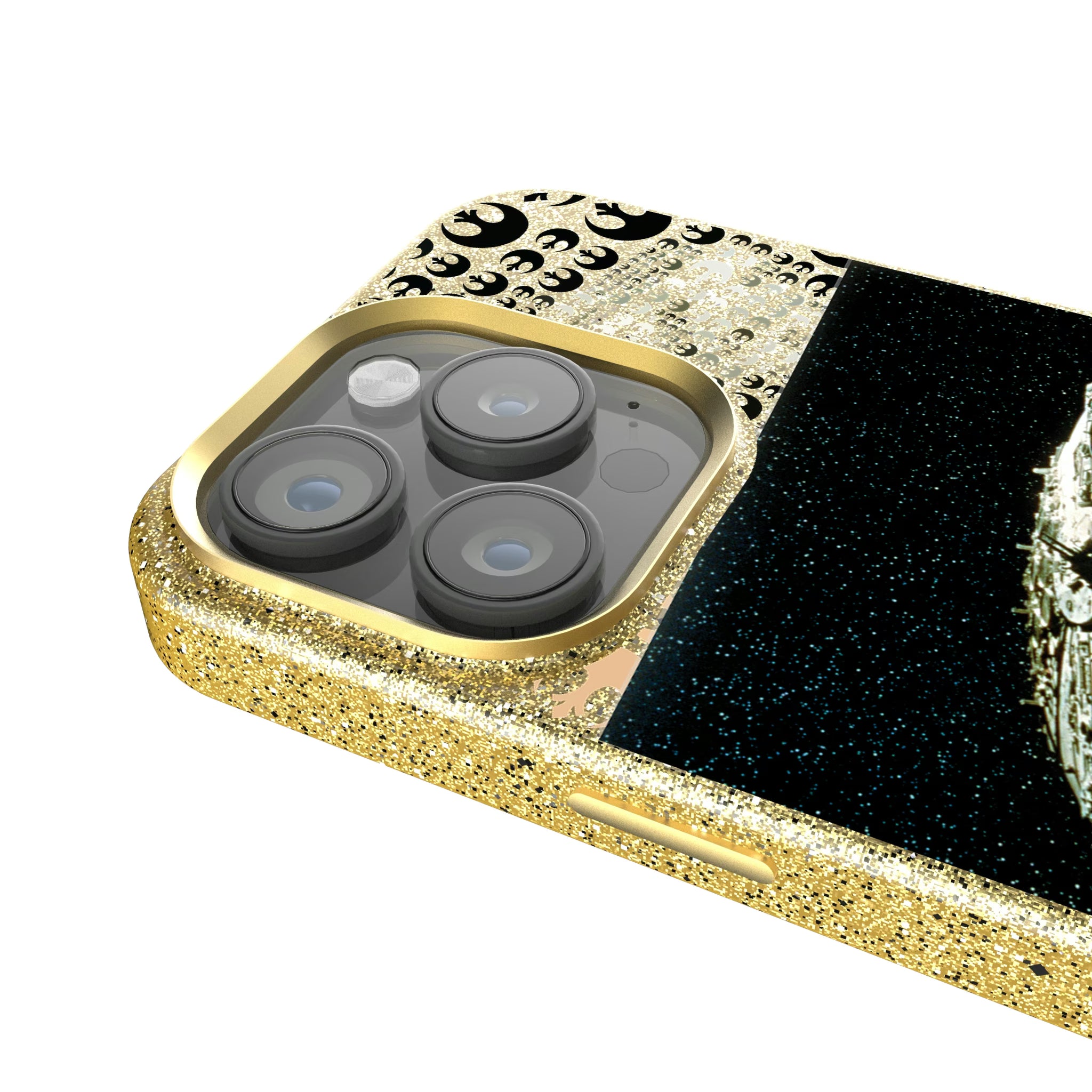Star Wars Millennium Falcon Portrait iPhone Bling Phone Case for Apple iPhone - Detail