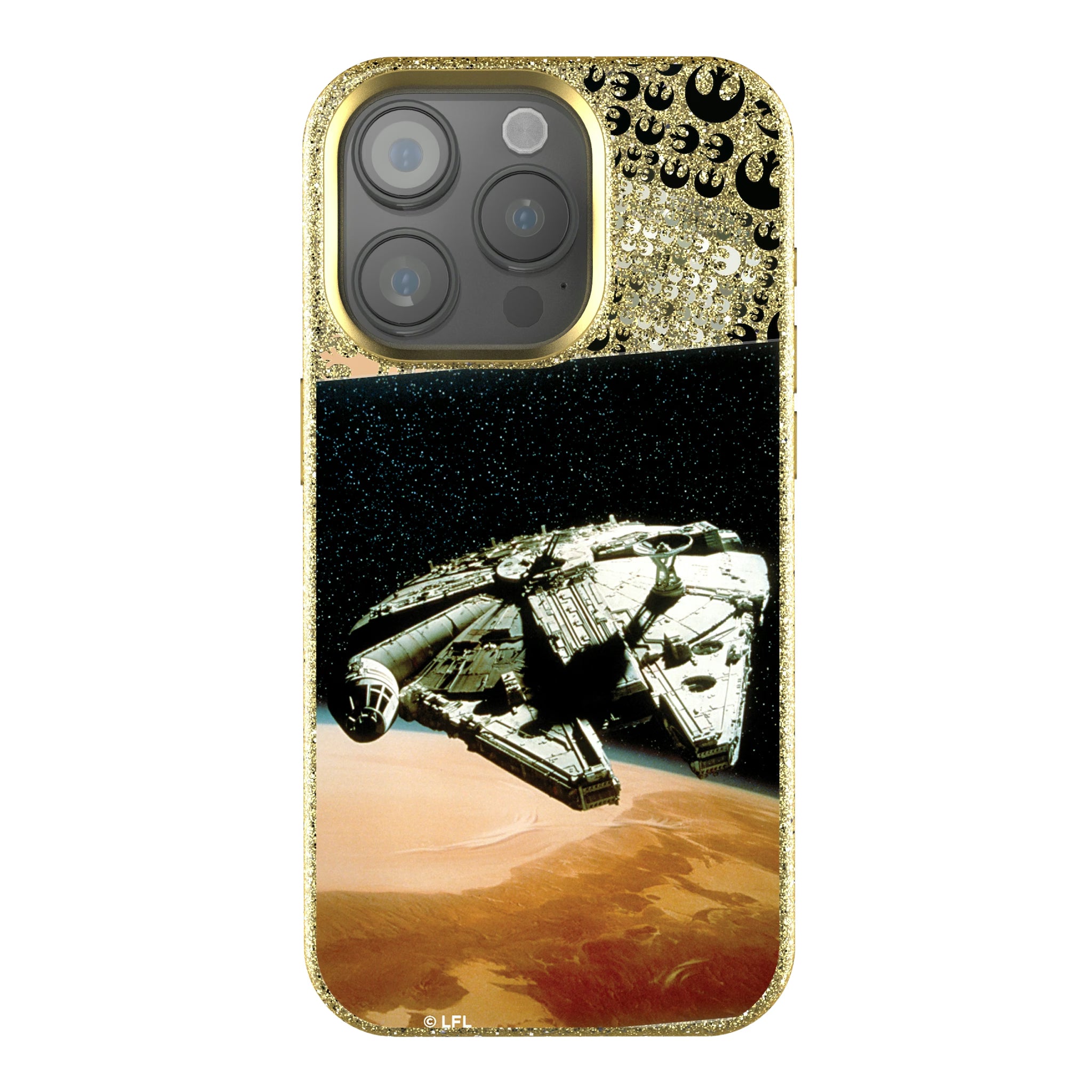 Star Wars Millennium Falcon Portrait iPhone Bling Phone Case for Apple iPhone