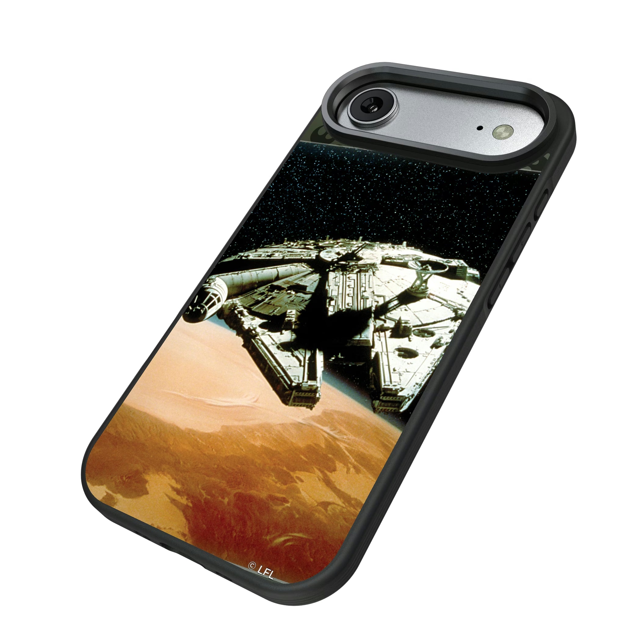 Star Wars Millennium Falcon Portrait iPhone Bump Phone Case for Apple iPhone - Isometric View#Device_iPhone Air