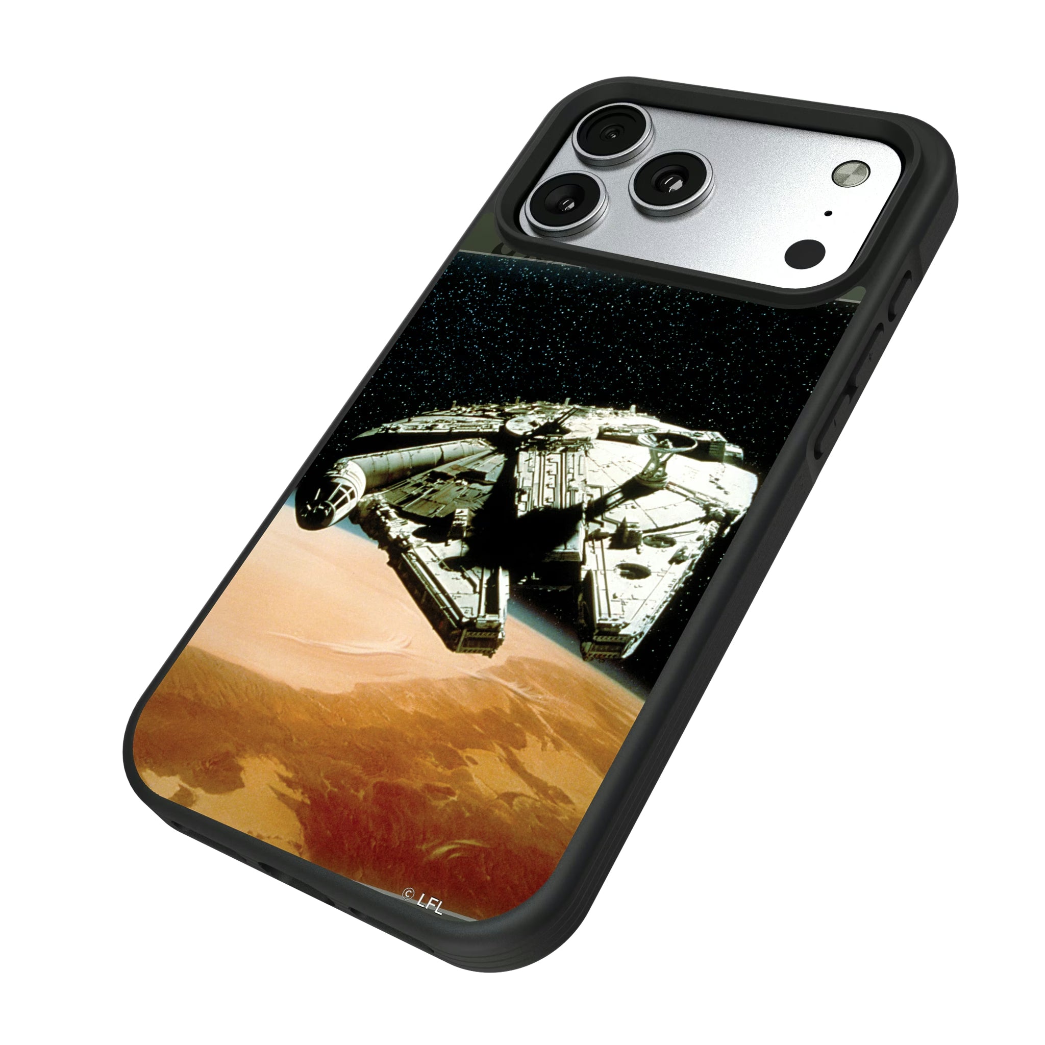 Star Wars Millennium Falcon Portrait iPhone Bump Phone Case for Apple iPhone - Isometric View#Device_iPhone 17 Pro Max