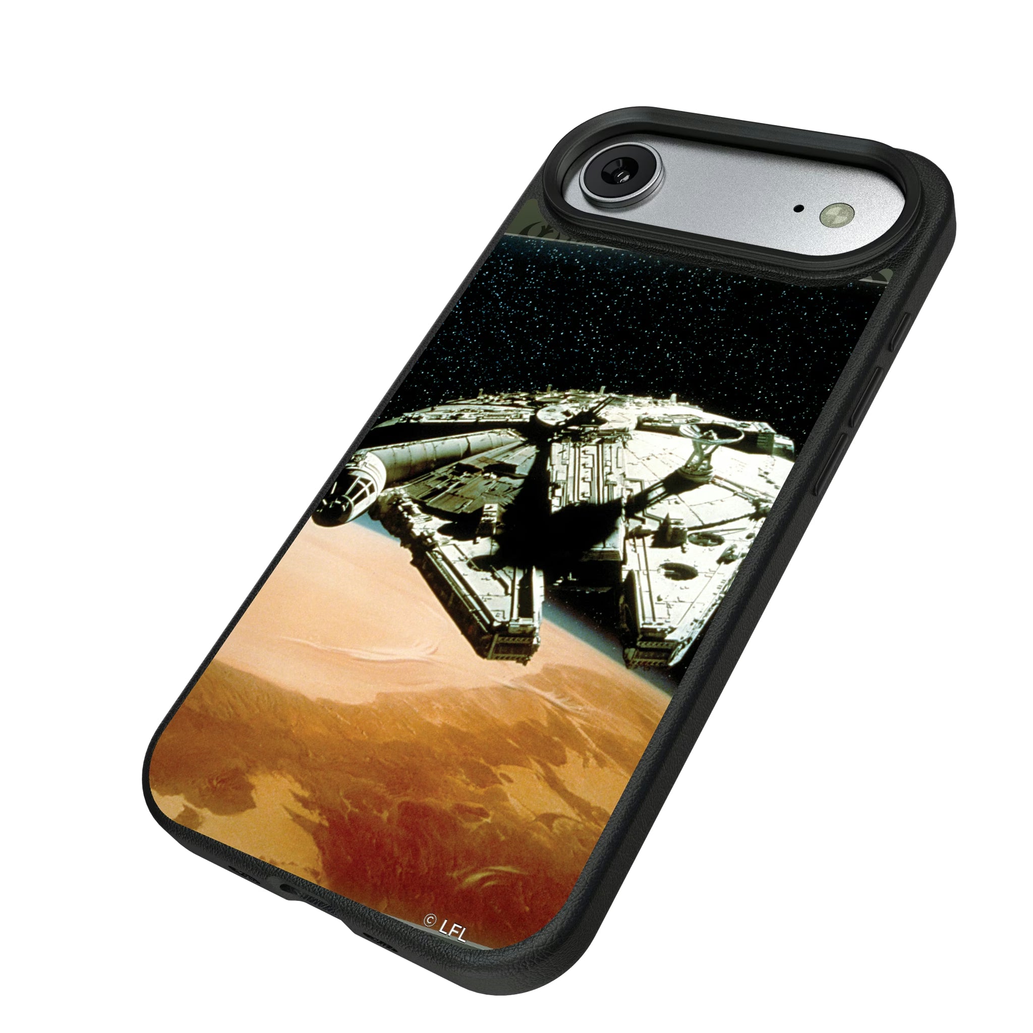 Star Wars Millennium Falcon Portrait iPhone MagSafe Compatible Phone Case for Apple iPhone - Isometric View#Device_iPhone Air
