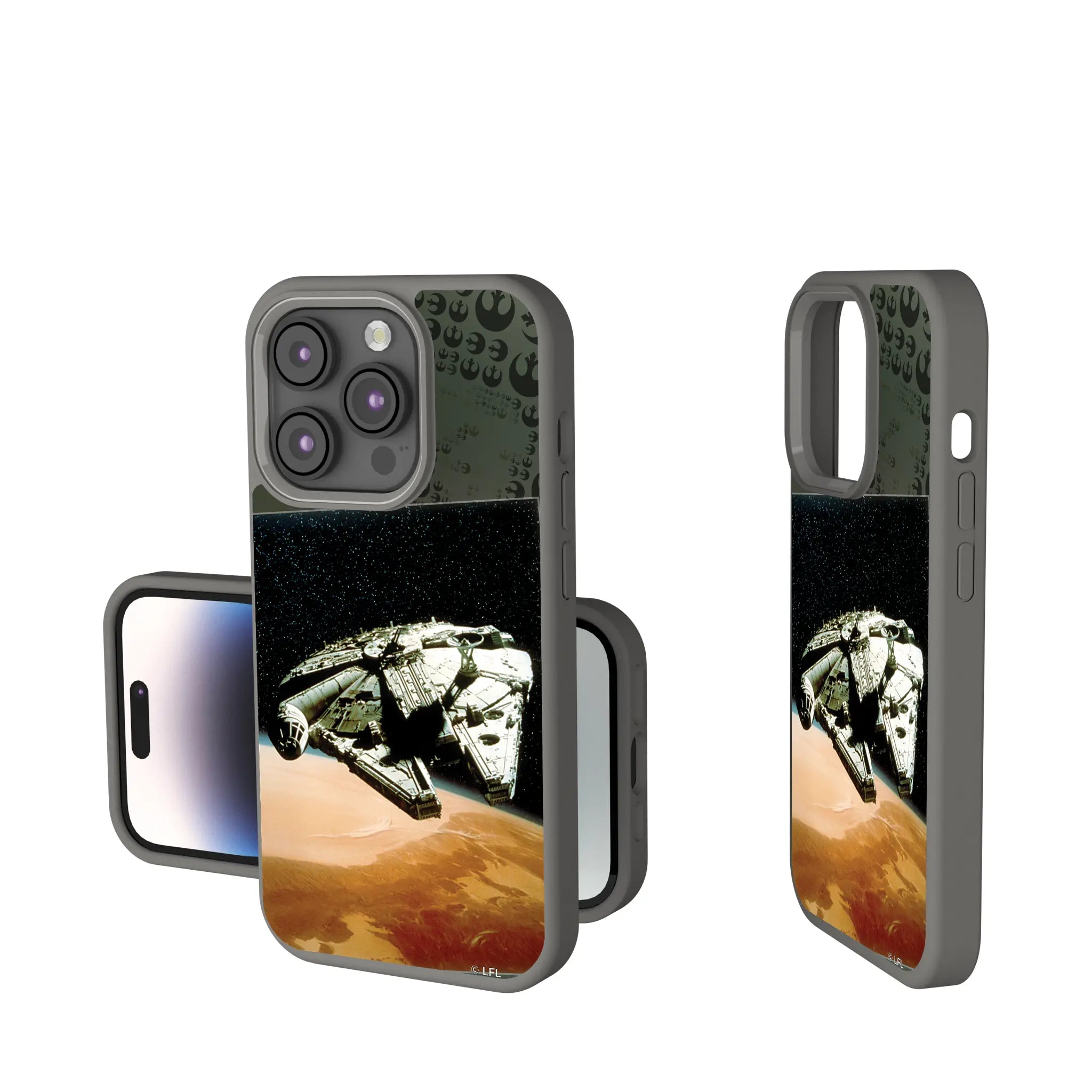 Star Wars Millennium Falcon Portrait iPhone Soft Touch Phone Case for Apple iPhone