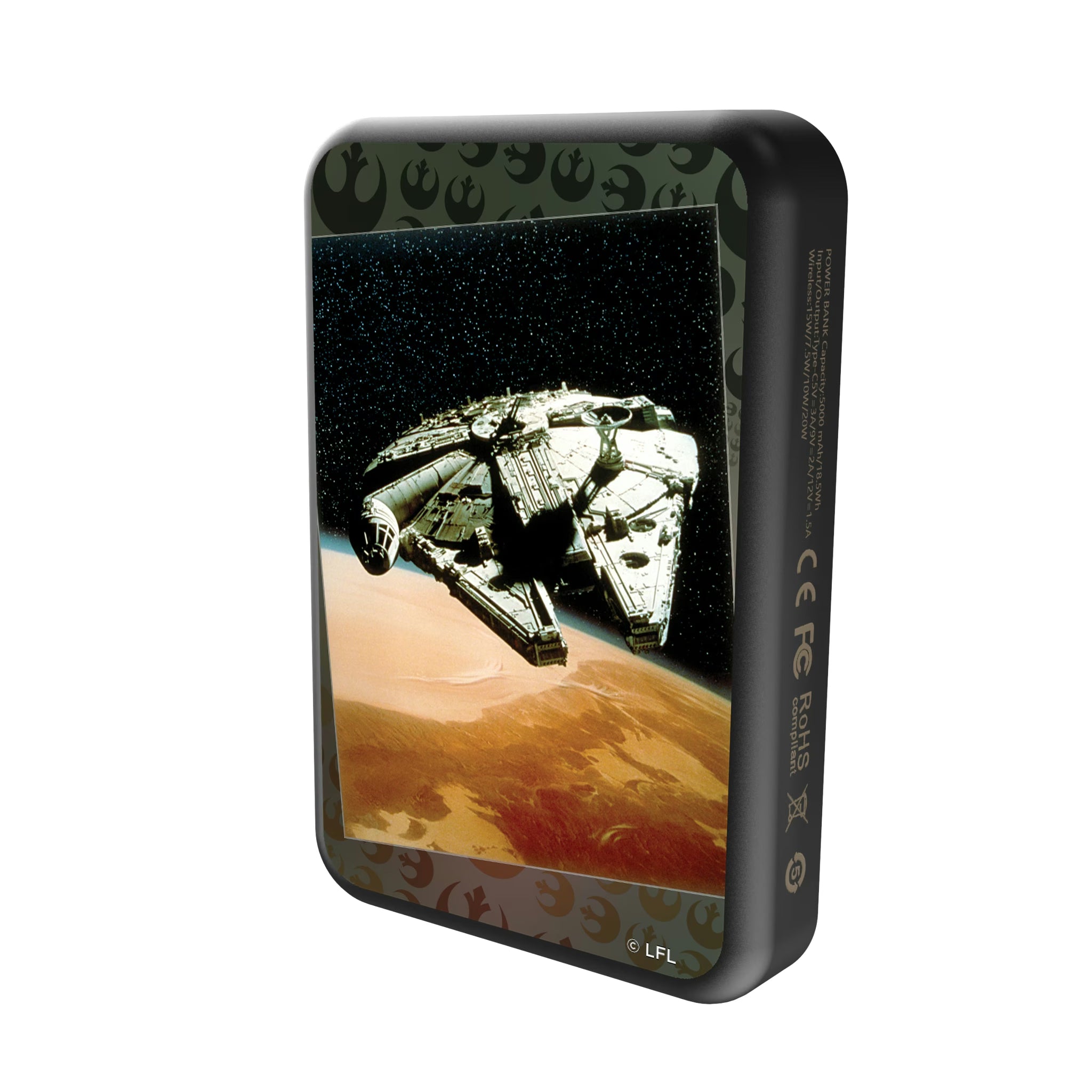 Star Wars Millennium Falcon Portrait Wireless Mag Power Bank