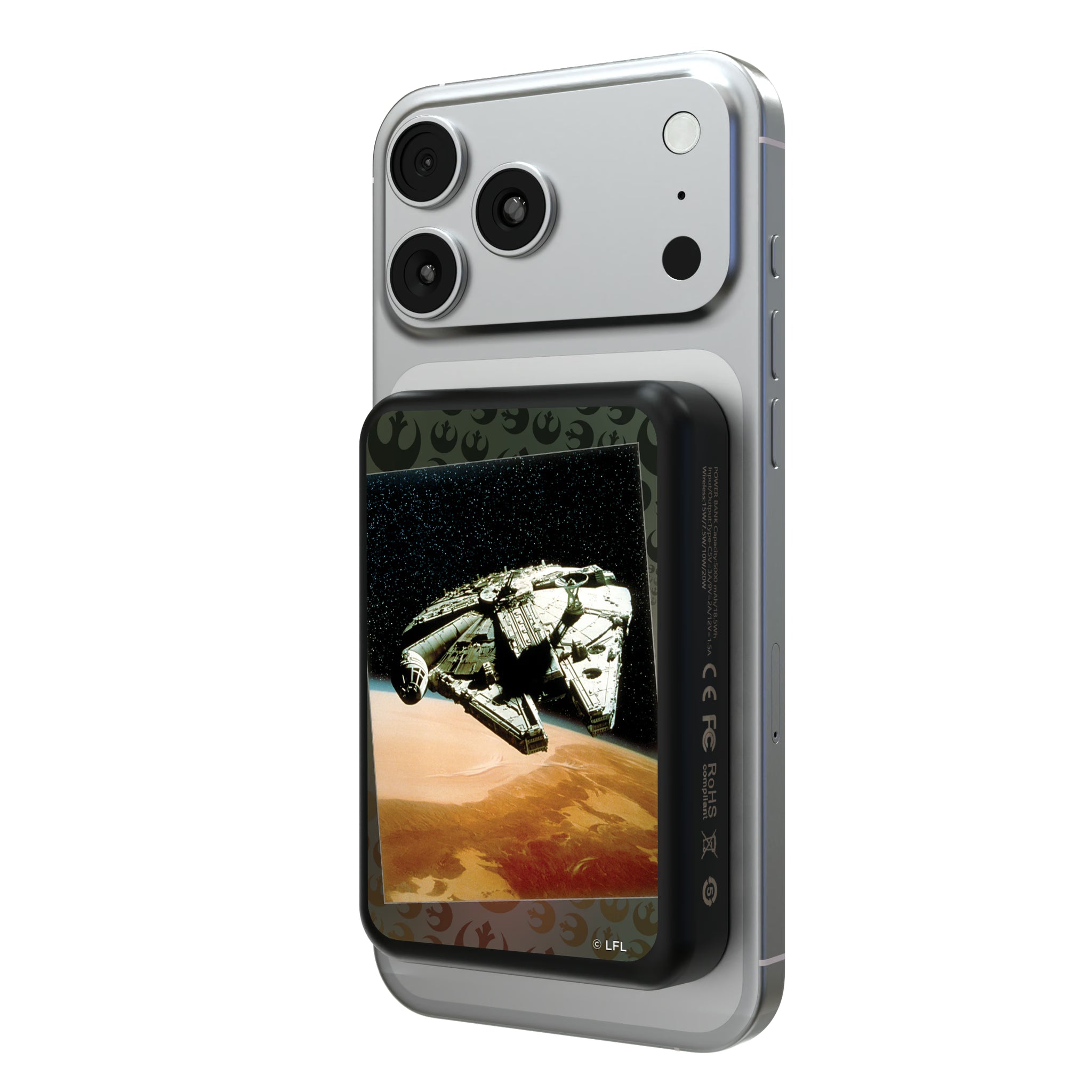 Star Wars Millennium Falcon Portrait Wireless Mag Power Bank
