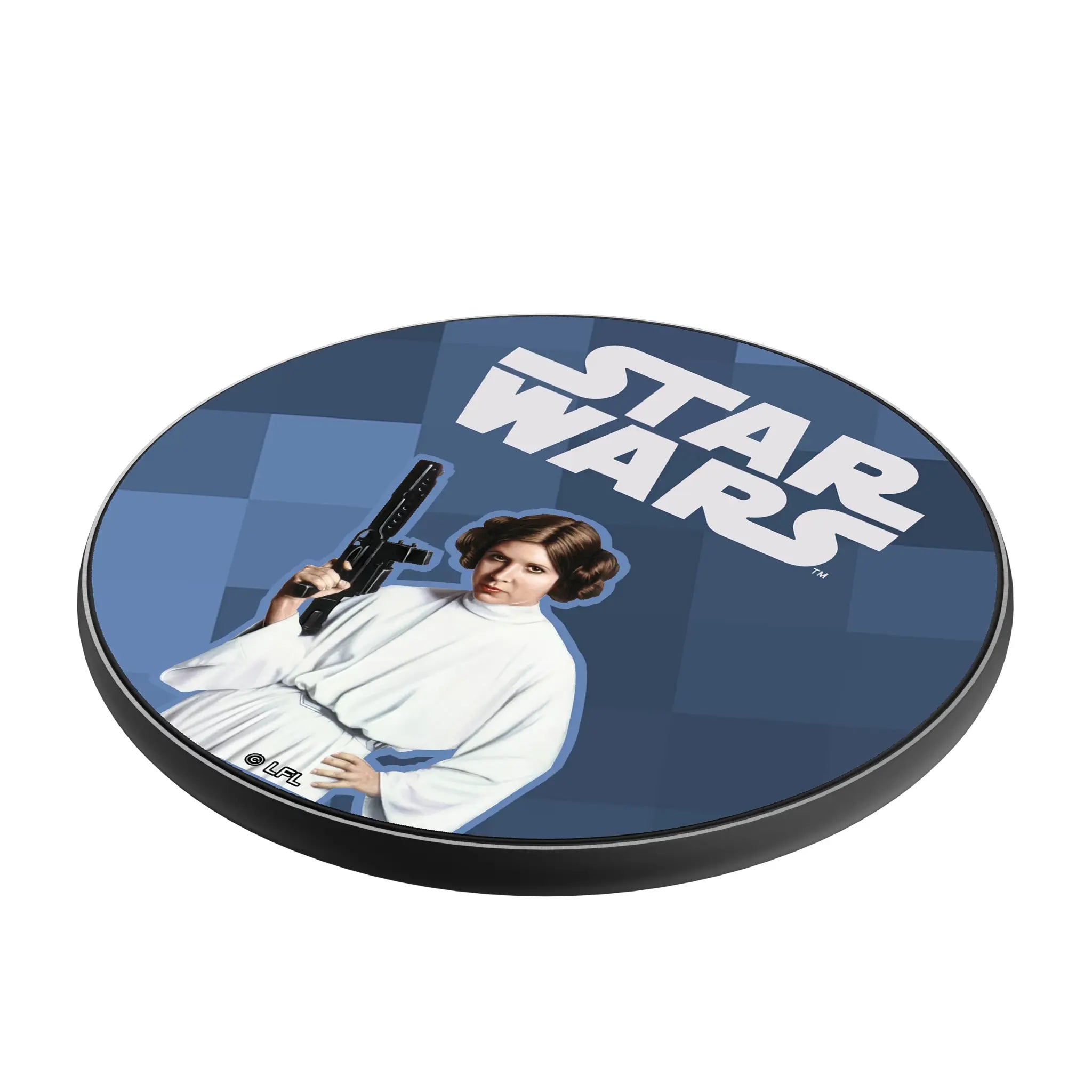 Star Wars Princess Leia Organa Color Block 15-Watt Wireless Charger - Isometric View