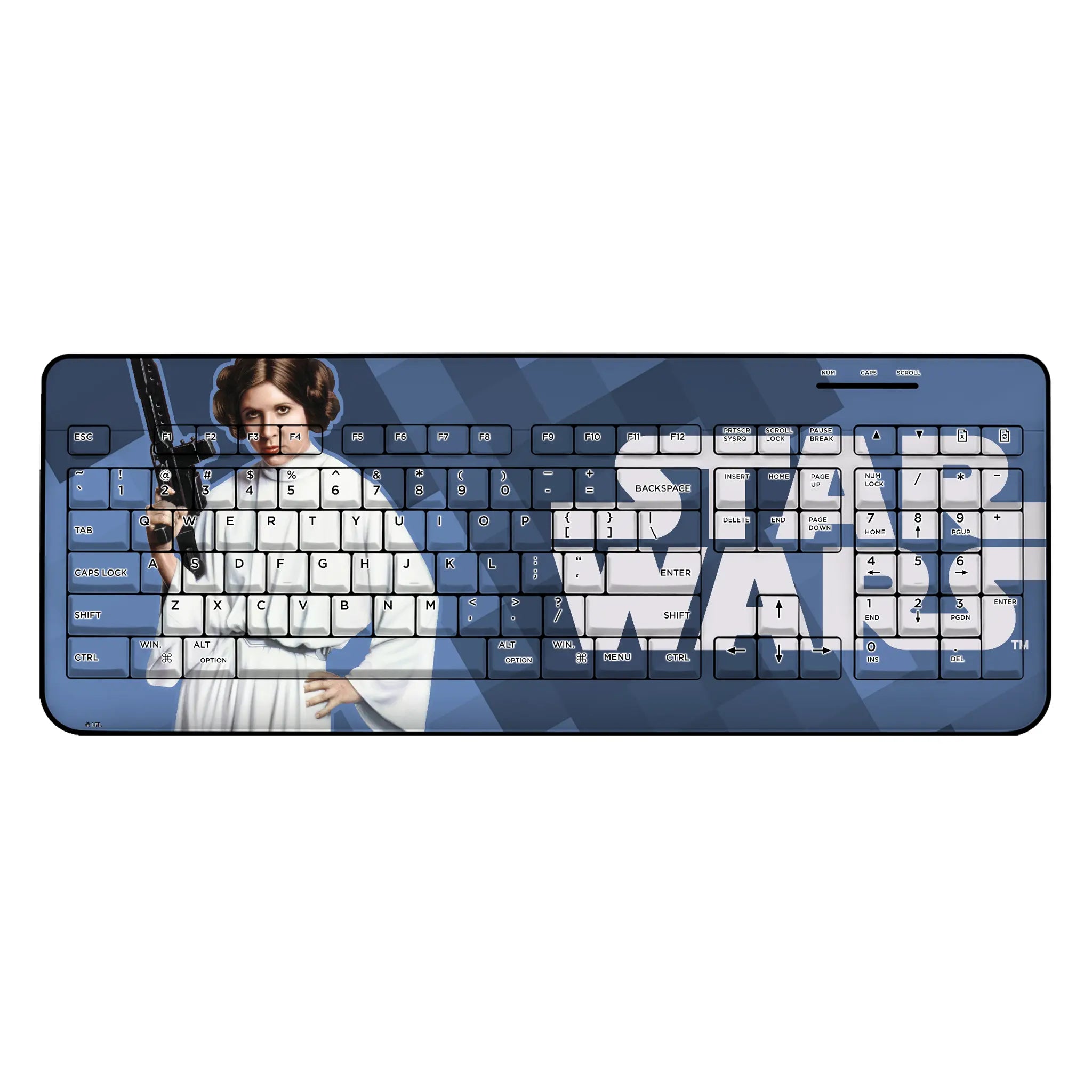 Star Wars Princess Leia Organa Color Block Wireless USB Keyboard