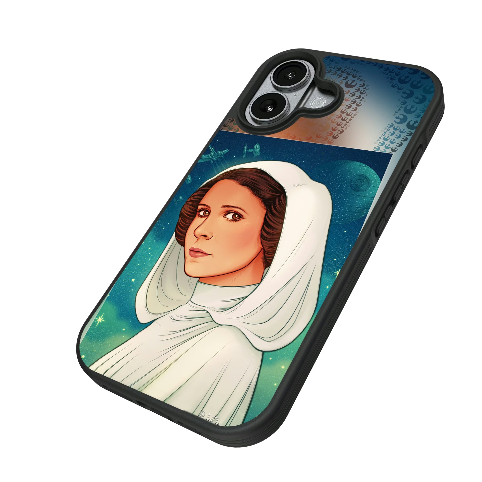 Star Wars Princess Leia Organa Portrait iPhone Bump Phone Case for Apple iPhone - Isometric View#Device_iPhone 17