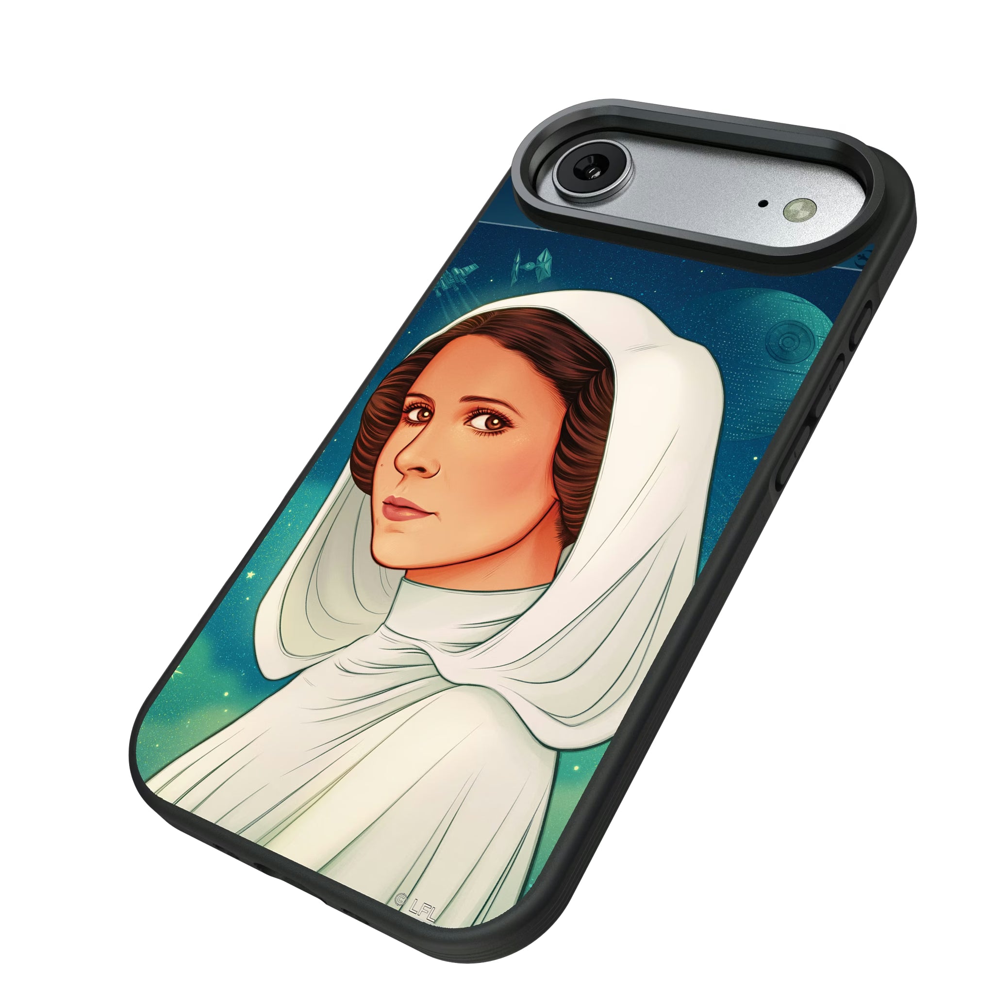 Star Wars Princess Leia Organa Portrait iPhone Bump Phone Case for Apple iPhone - Isometric View#Device_iPhone Air
