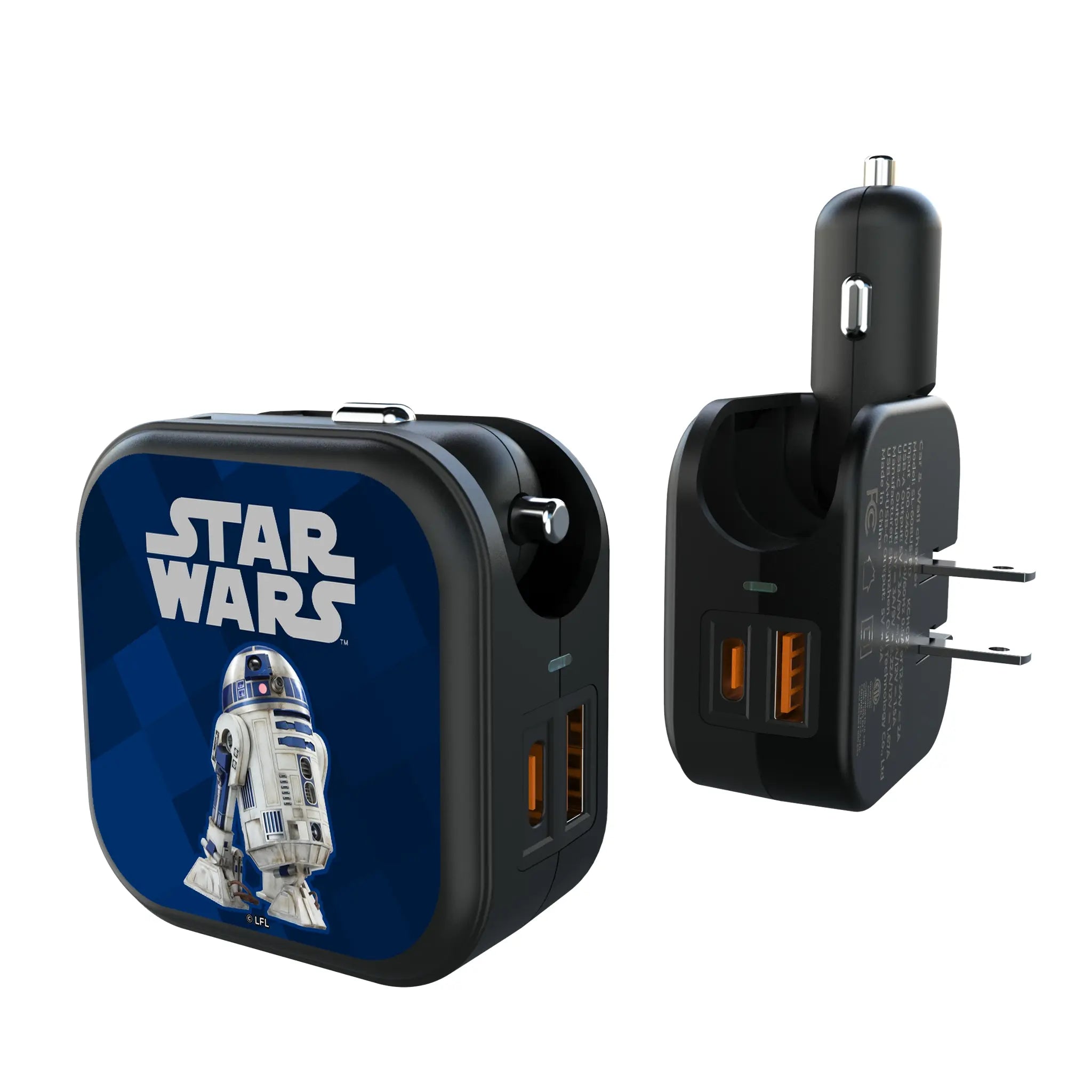 Star Wars R2-D2 Color Block 2 in 1 USB A/C Charger