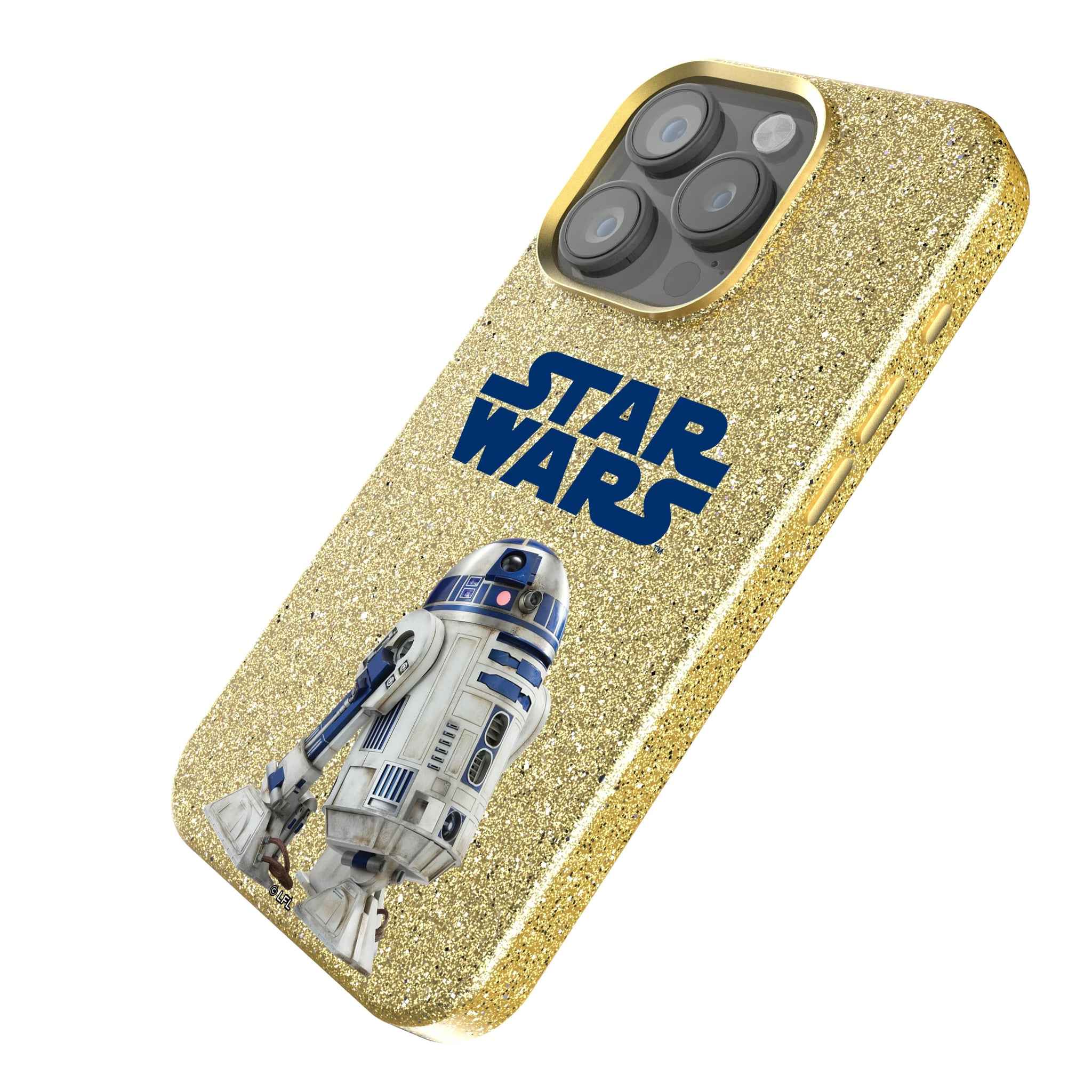 Star Wars R2-D2 Color Block iPhone Bling Phone Case for Apple iPhone - Isometric View