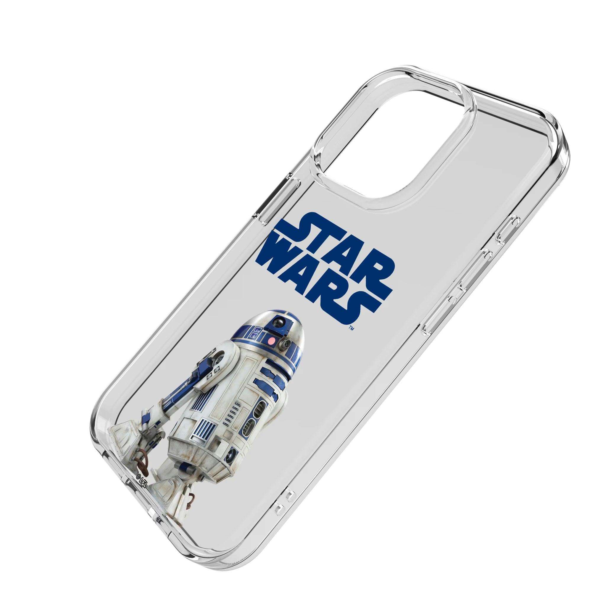 Star Wars R2-D2 Color Block iPhone Clear Phone Case for Apple iPhone - Isometric View