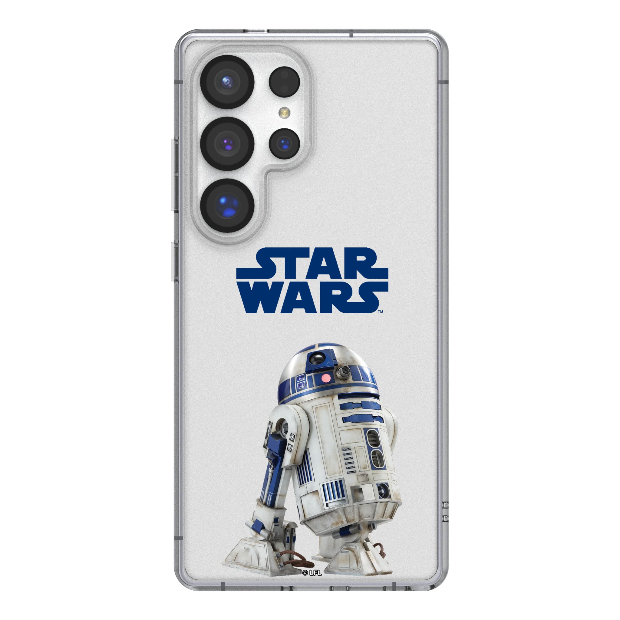 Star Wars R2-D2 Color Block Galaxy Clear Phone Case for Samsung Galaxy